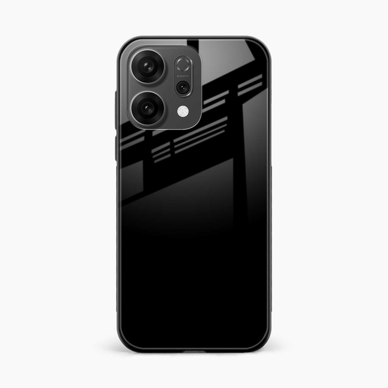 Pure Black Oppo Reno 14 5G Back Cover