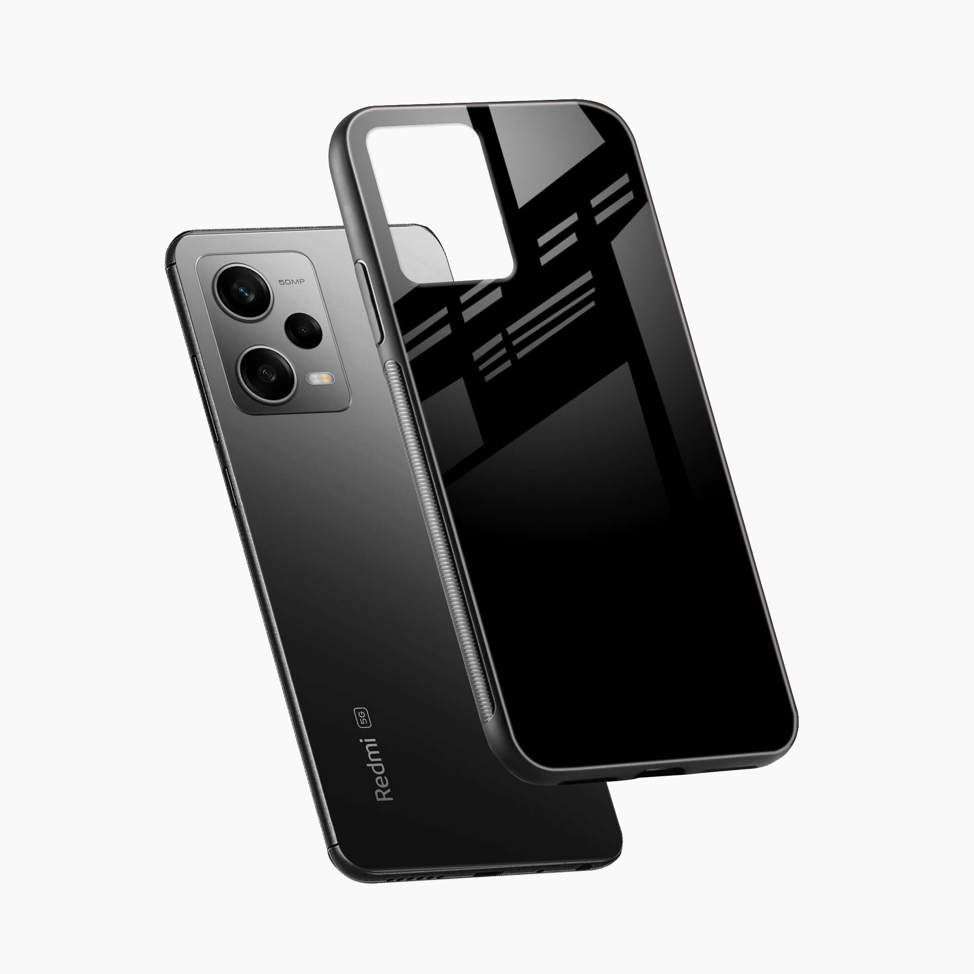 Pure Black Poco X5 Back Cover