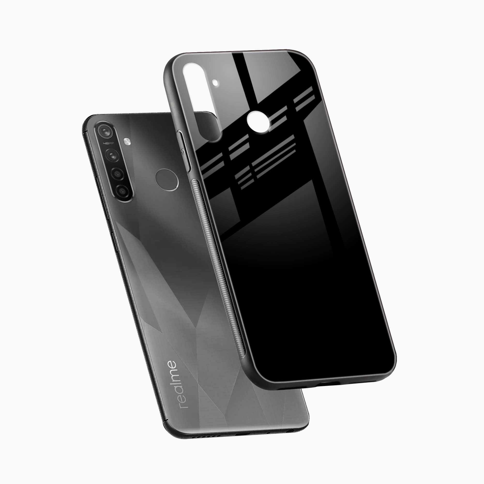 Pure Black Realme 5 Back Cover