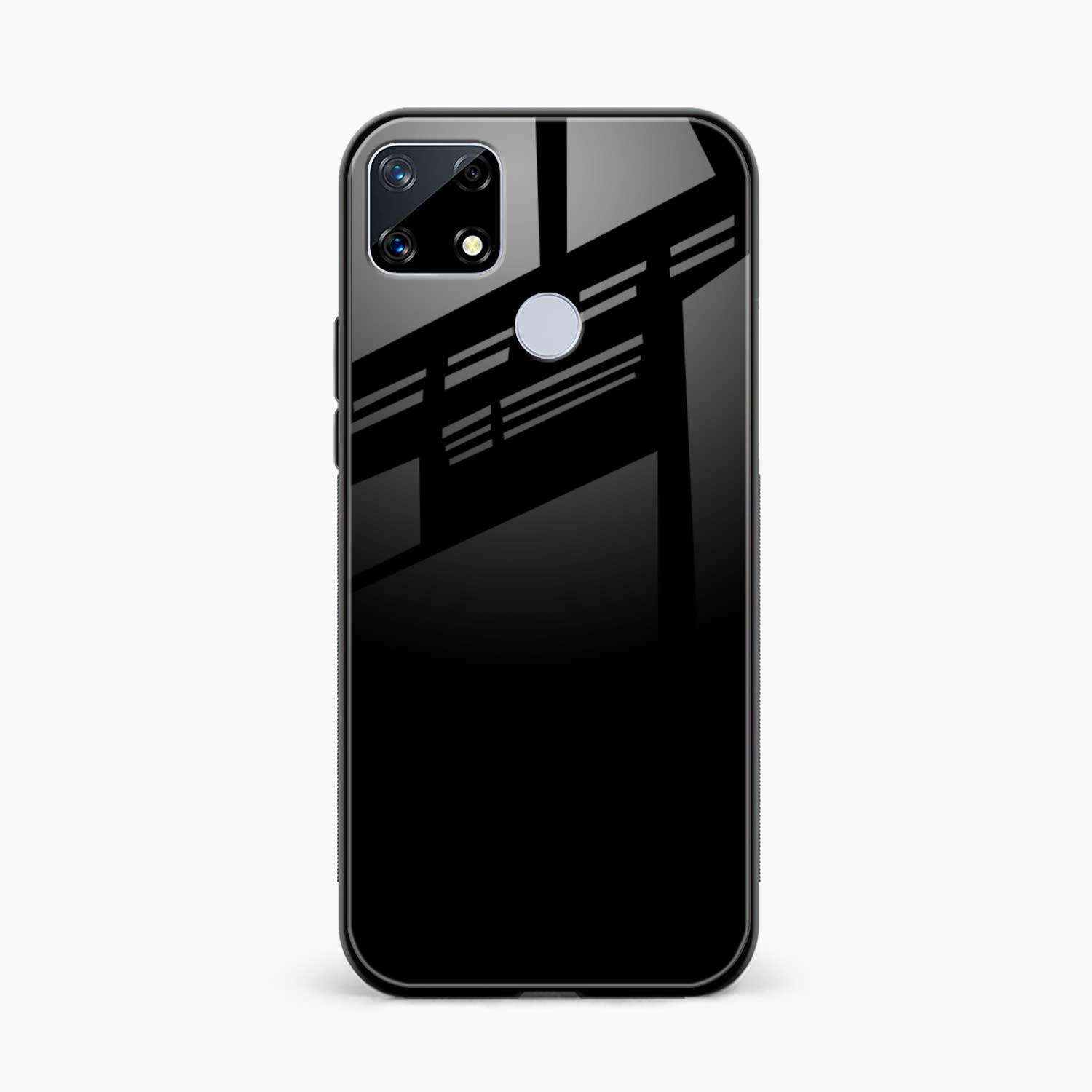 Pure Black Realme C25s Back Cover