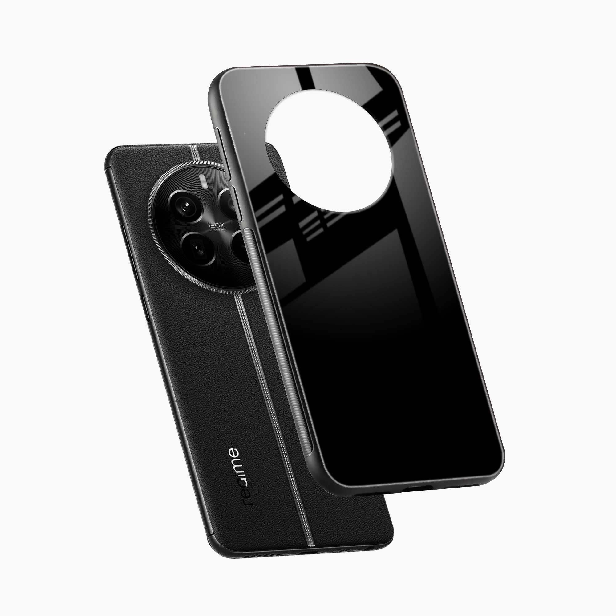Pure Black Realme Narzo 70 5G Back Cover