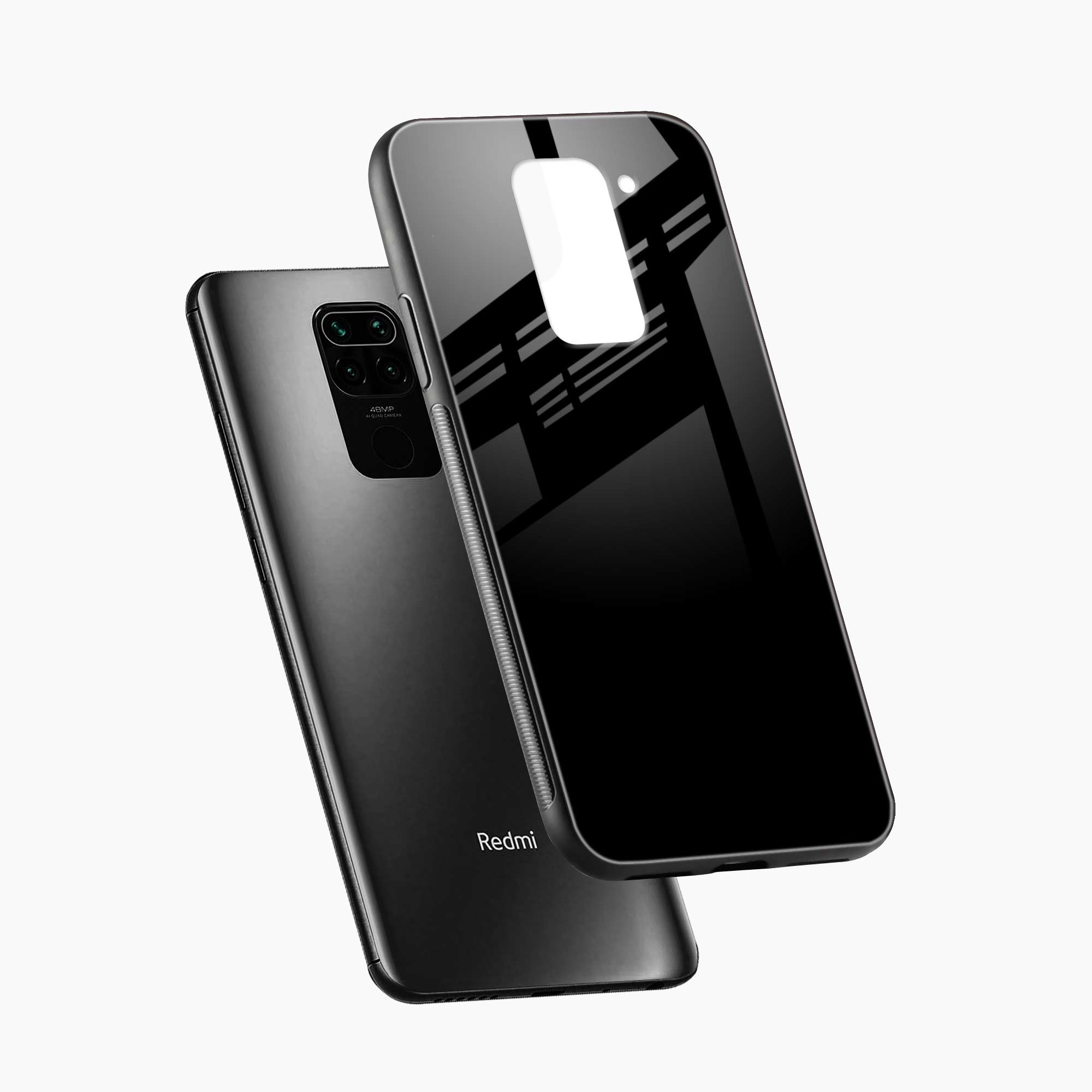 Pure Black Redmi Note 9 Back Cover