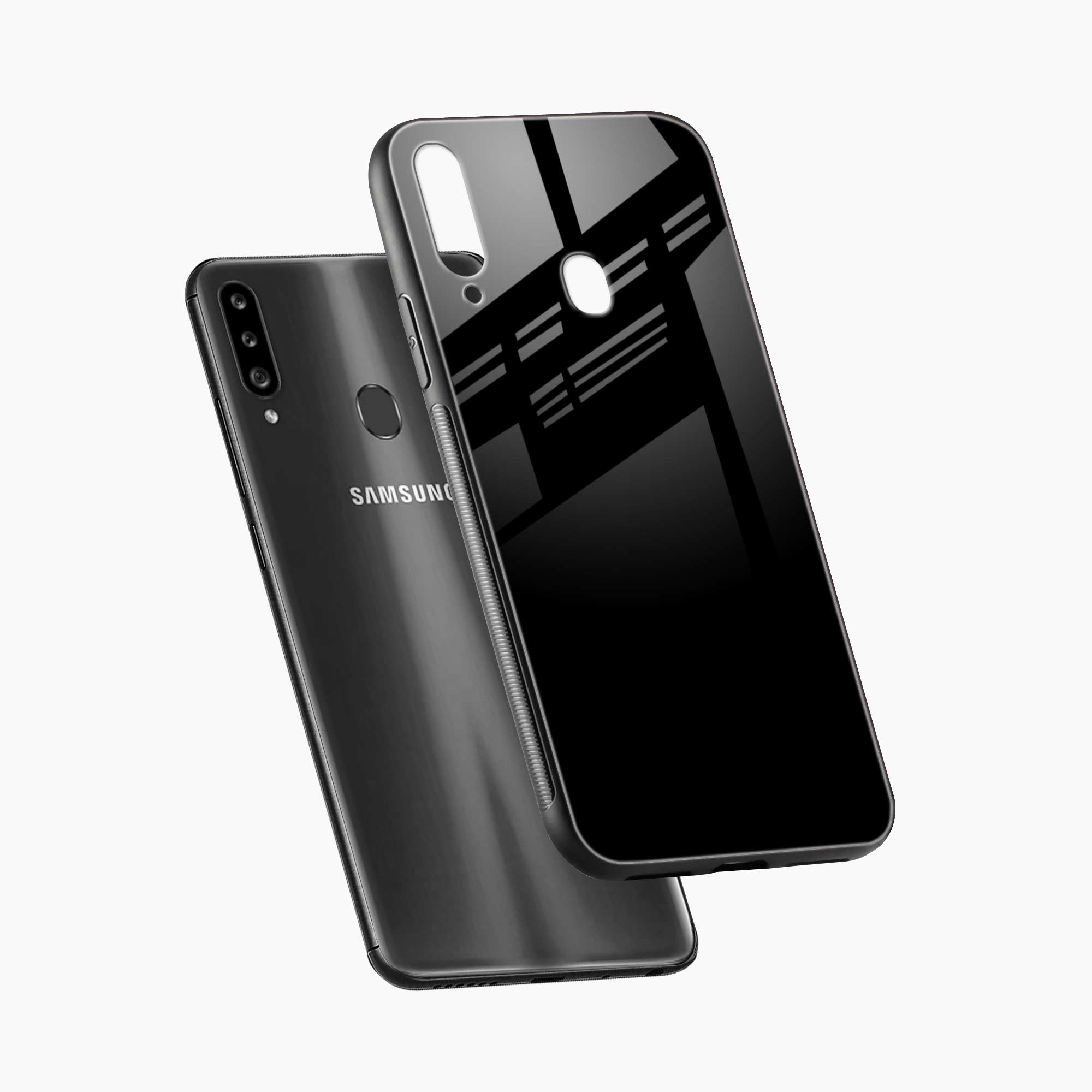 Pure Black Samsung A20s Back Cover