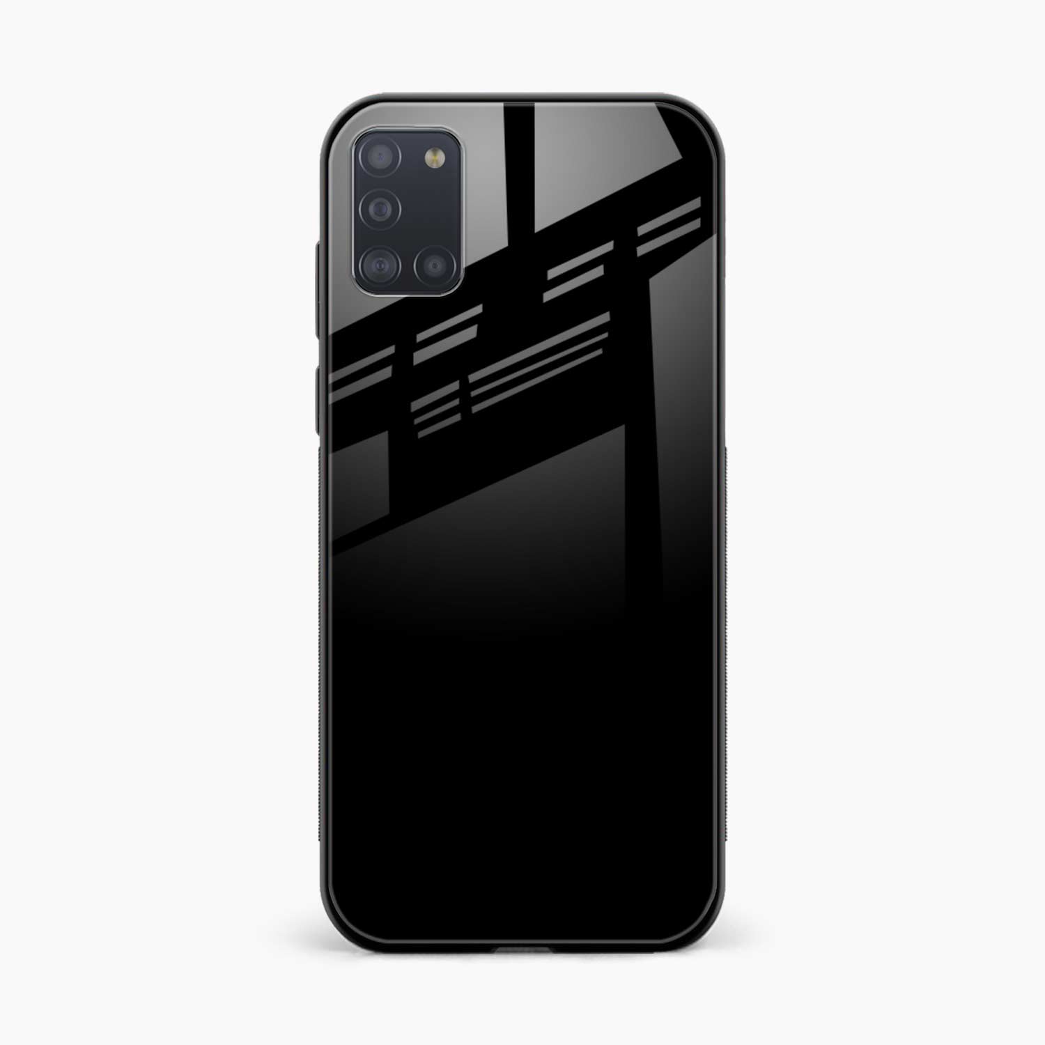 Pure Black Samsung A31 Back Cover