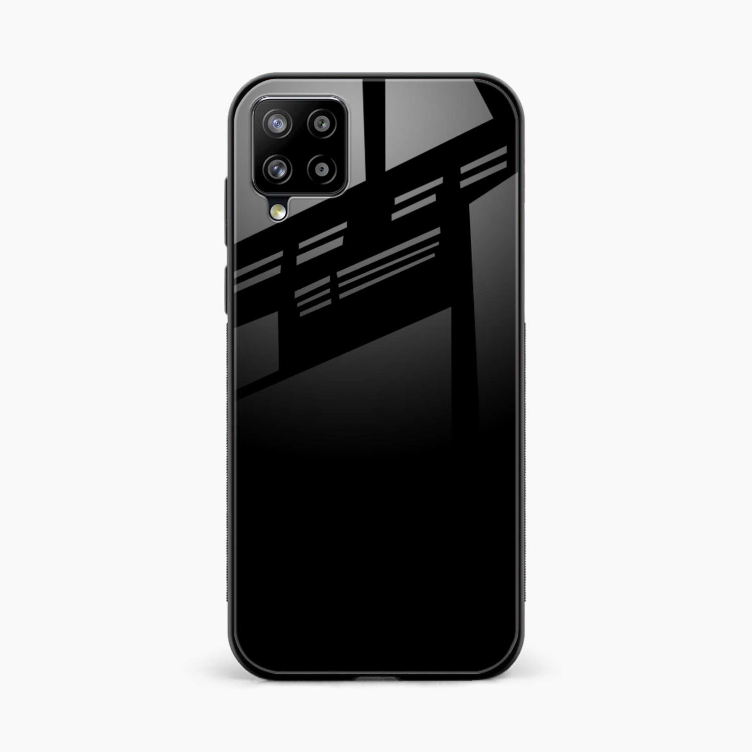 Pure Black Samsung F62 Back Cover