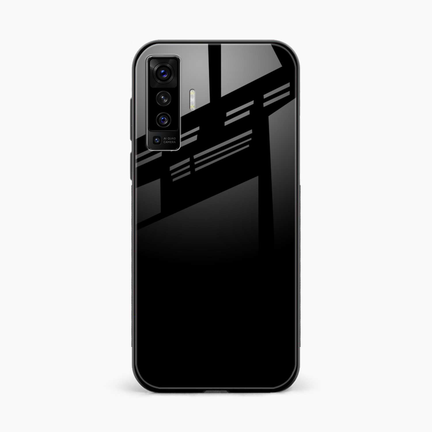 Pure Black Vivo X50 Back Cover