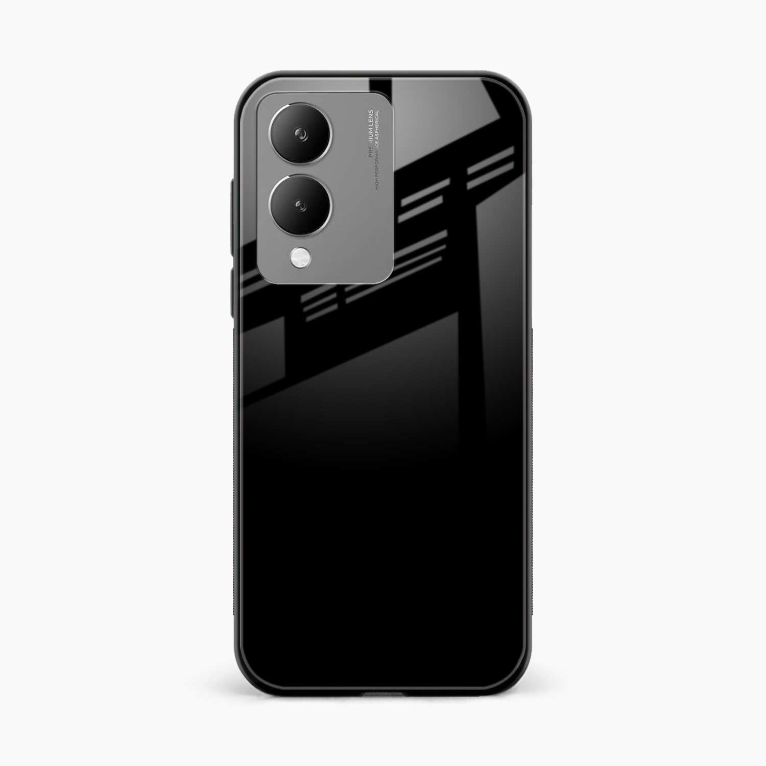 Pure Black Vivo Y17s Back Cover