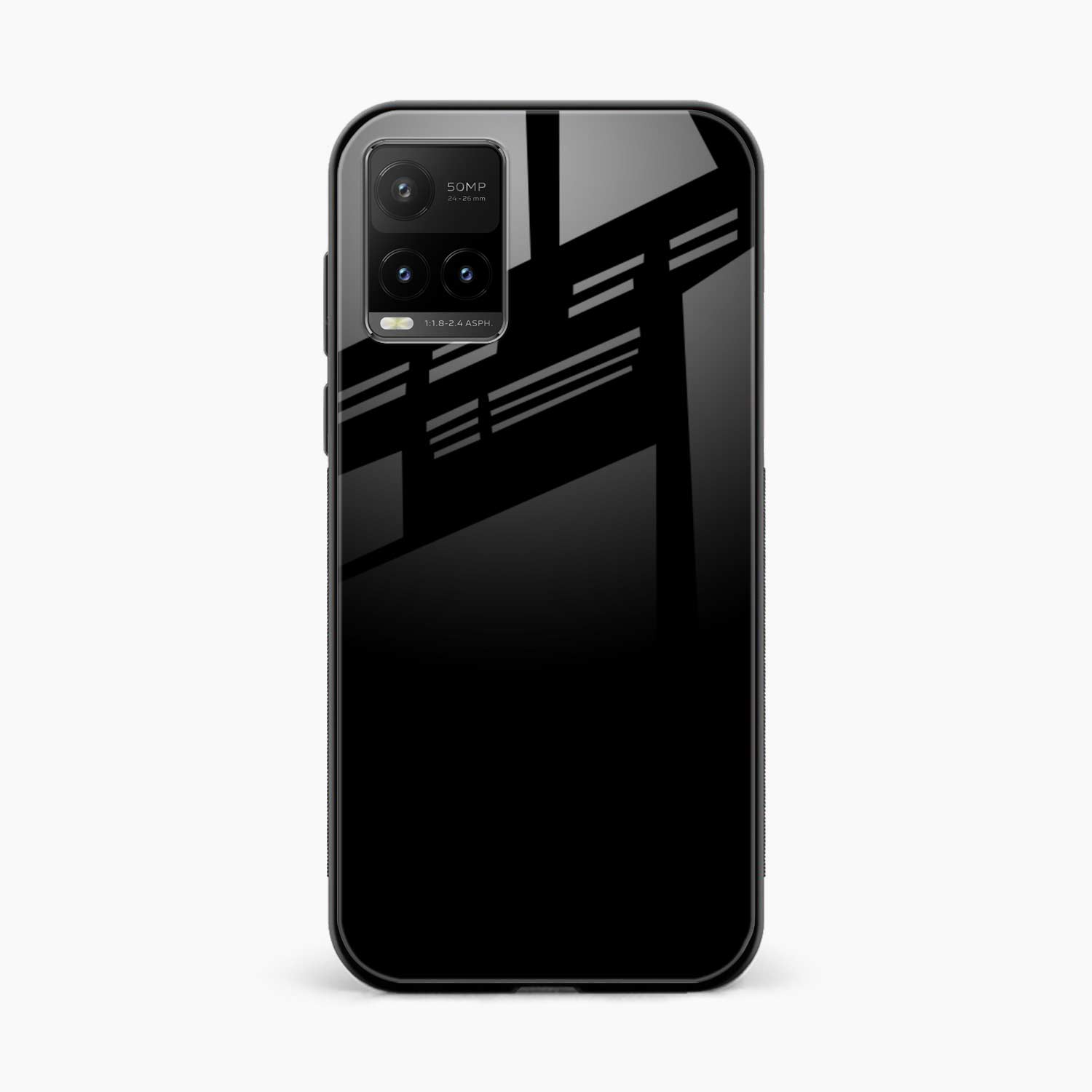 Pure Black Vivo Y21e Back Cover