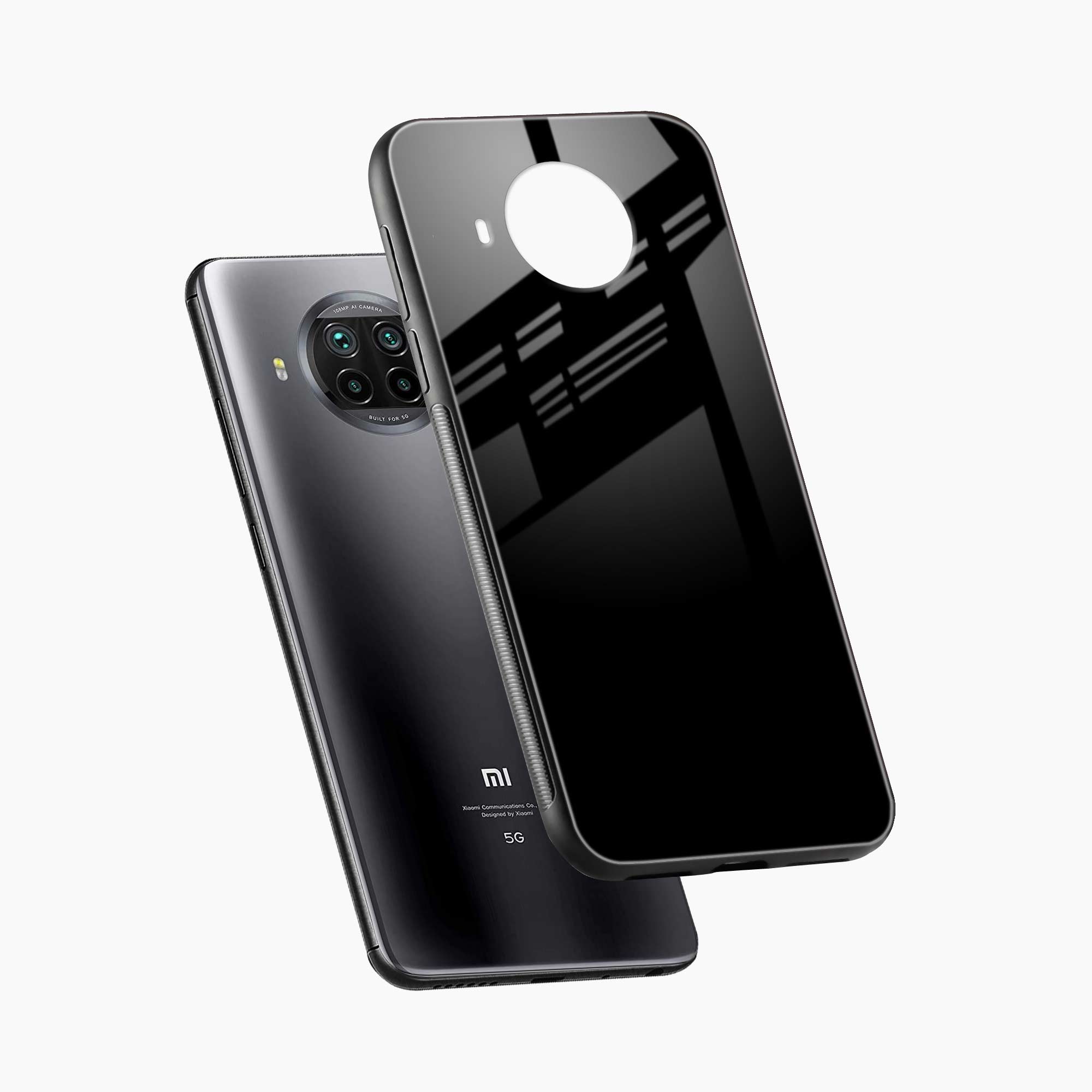 Pure Black Xiaomi Mi 10i 5G Back Cover