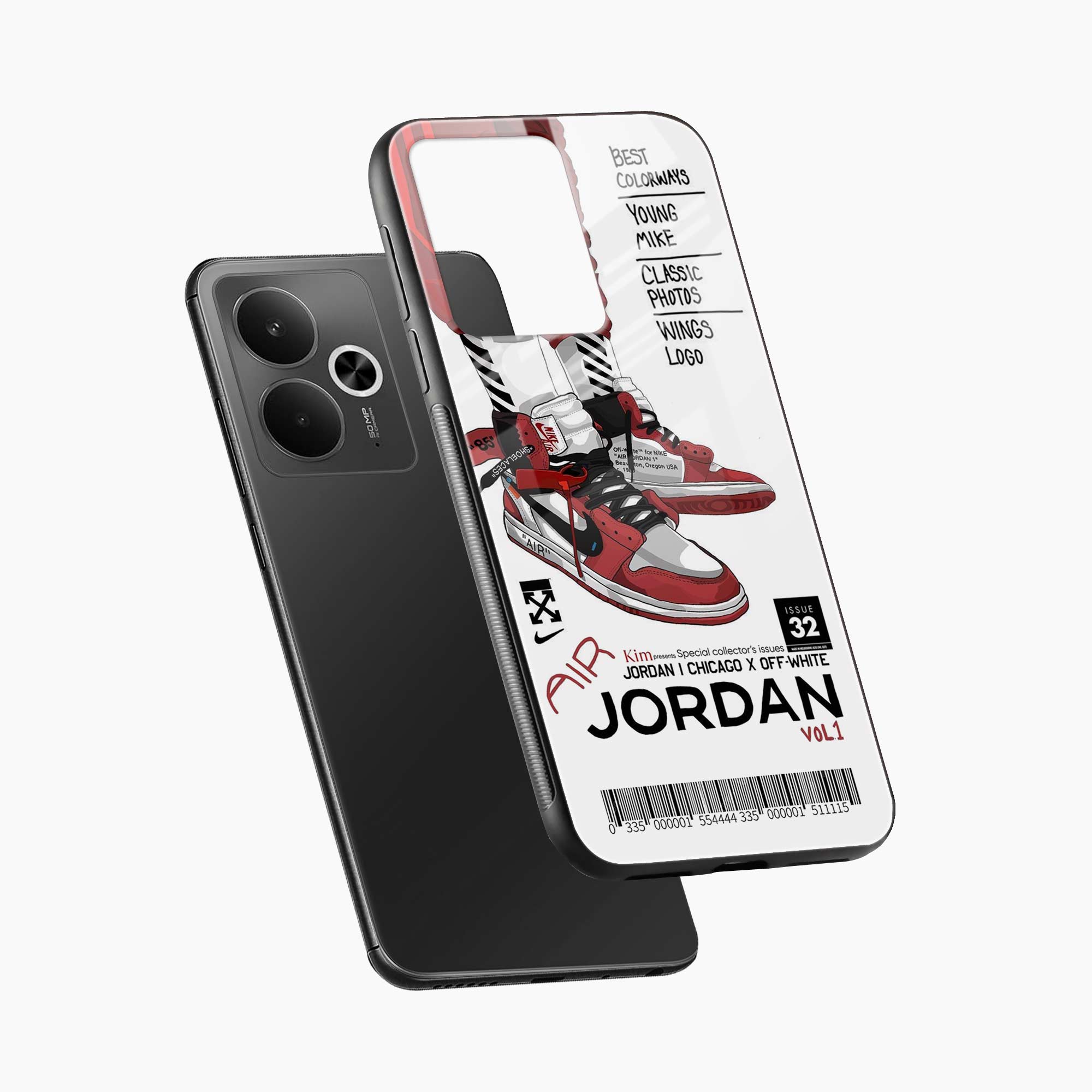 Red Sneakers Realme 14t 5G Back Cover