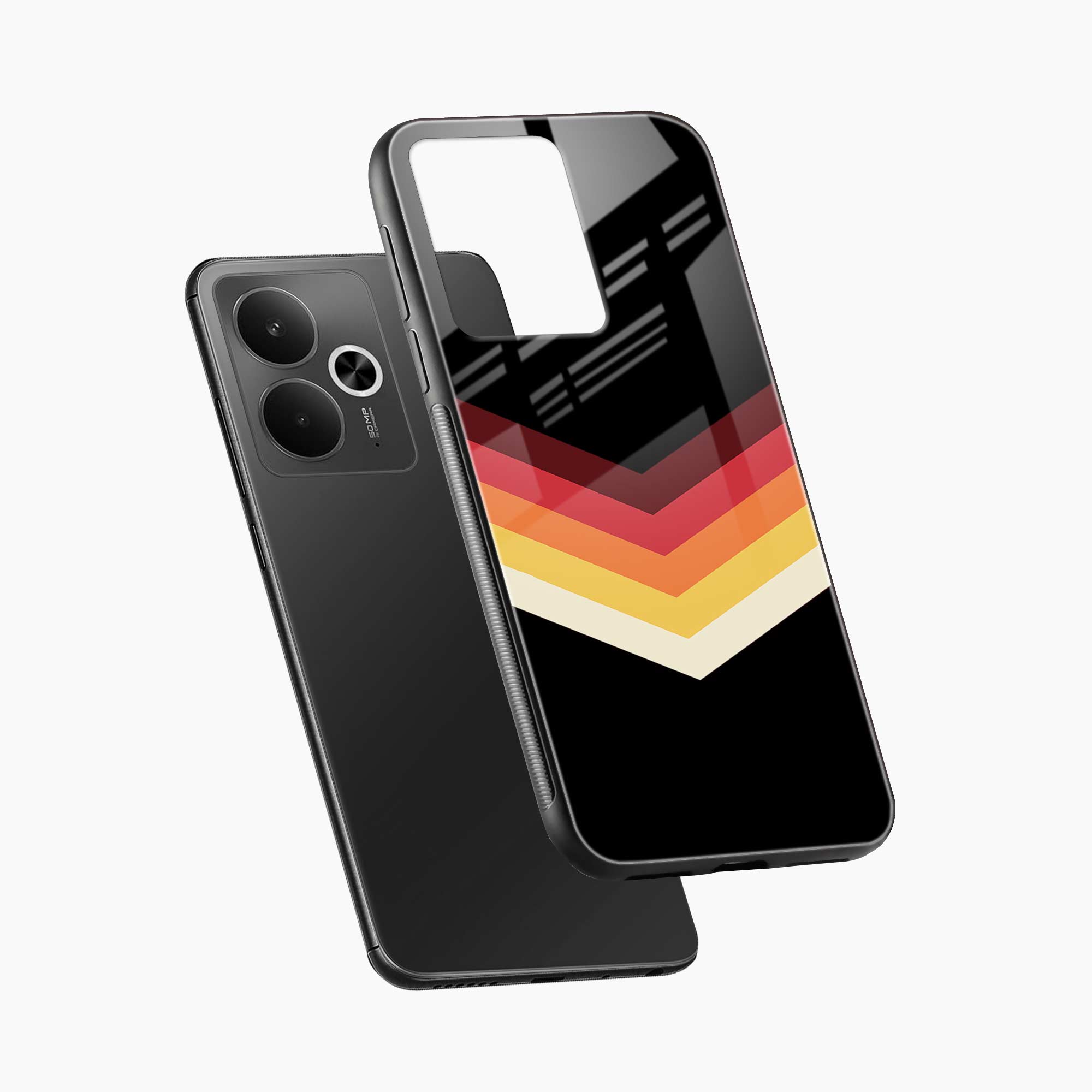 Rewind Strips Pattern Realme 14t 5G Back Cover
