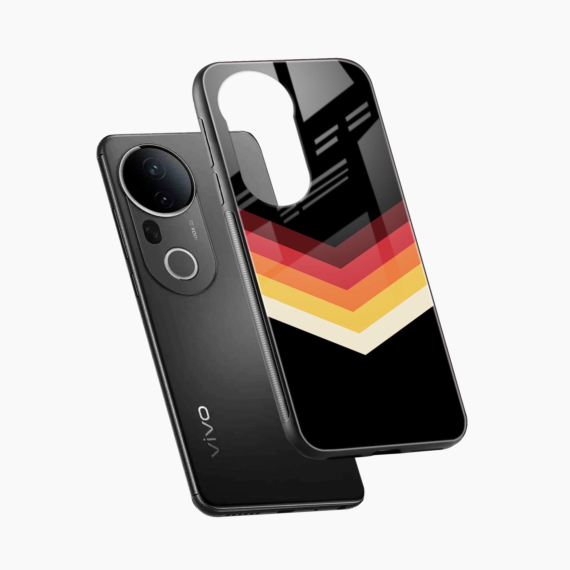 Rewind Strips Pattern Vivo T4 Ultra 5G Back Cover