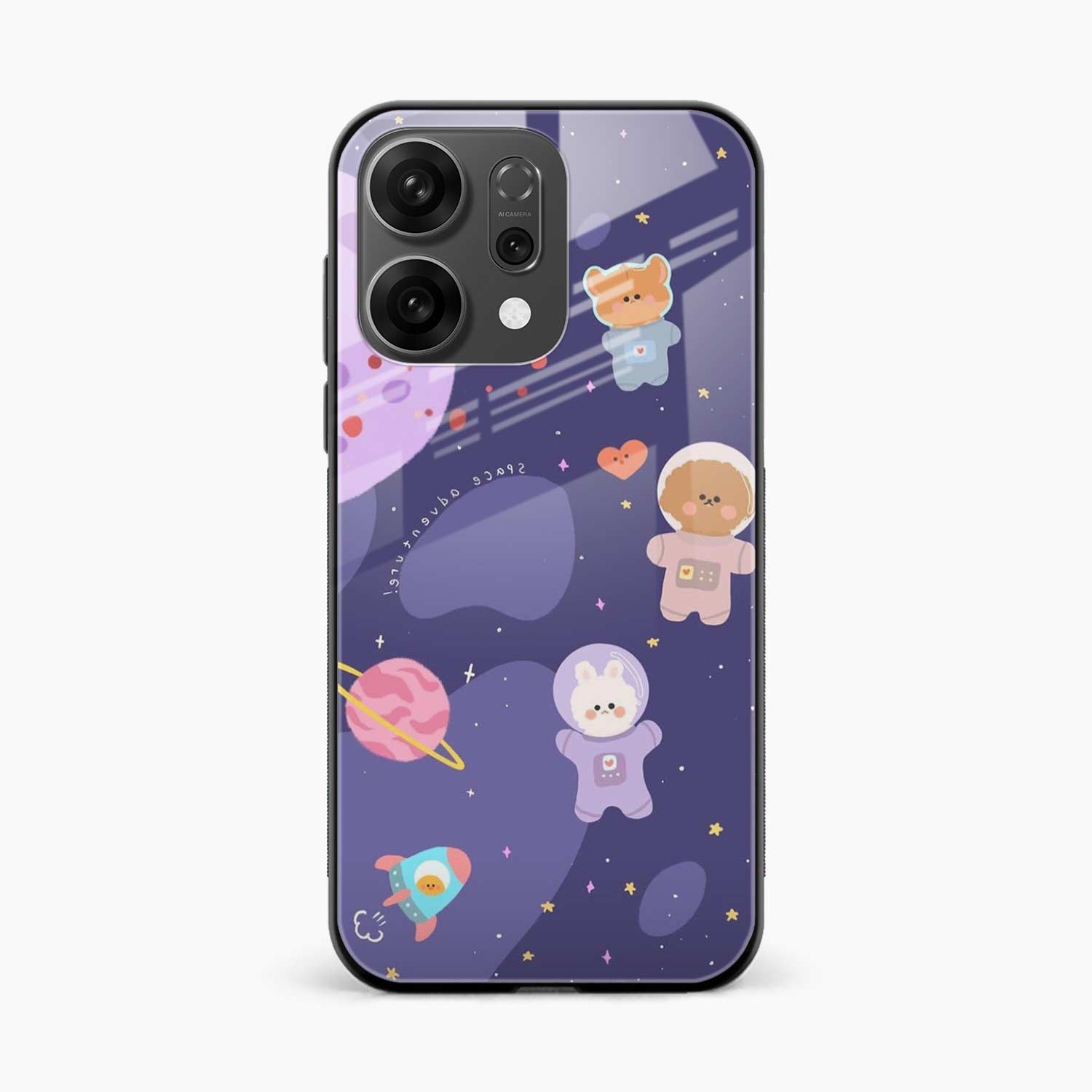 Teddy Space Oppo Reno 14 5G Back Cover