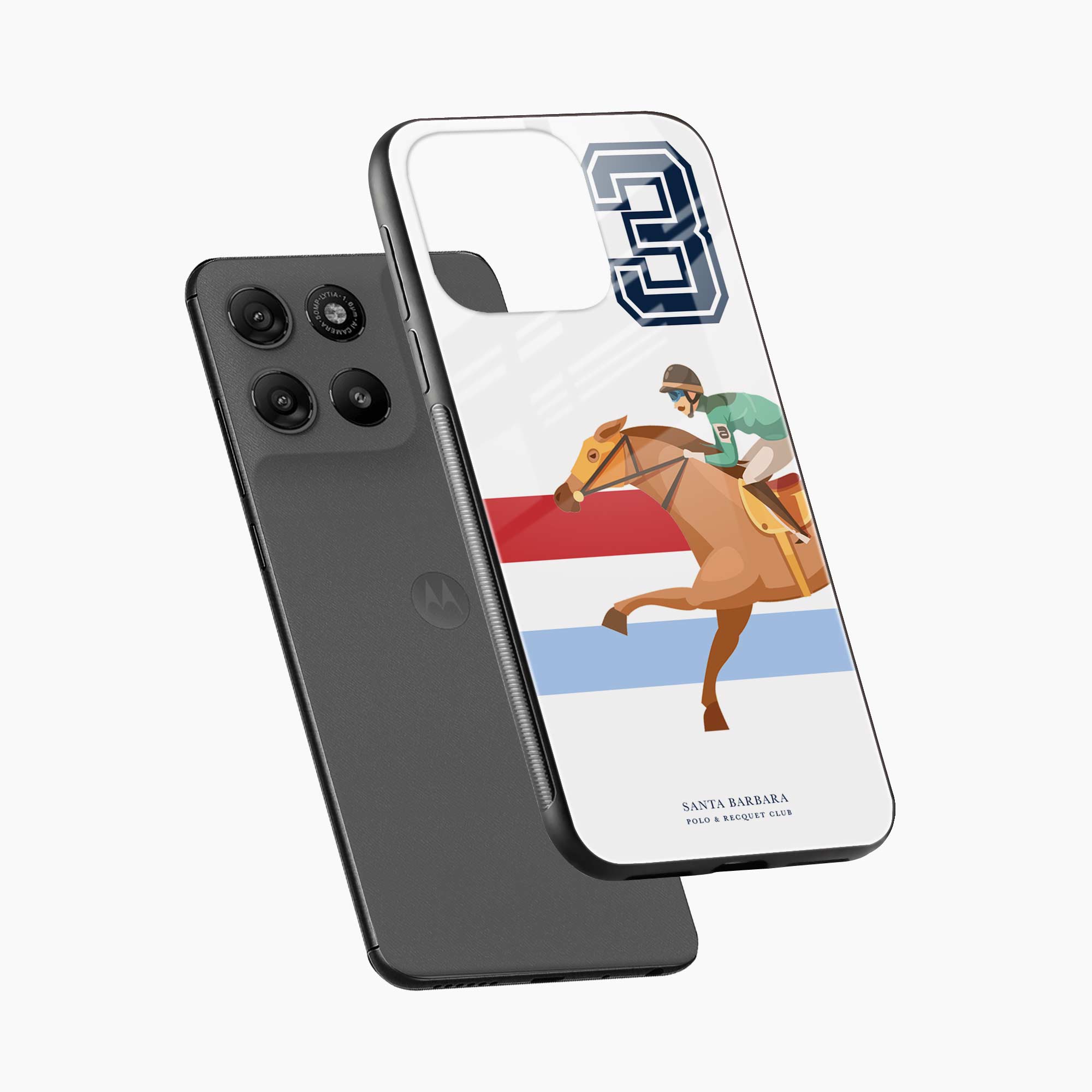 3d Santa Barbara Polo Motorola G57 Power 5G Back Cover