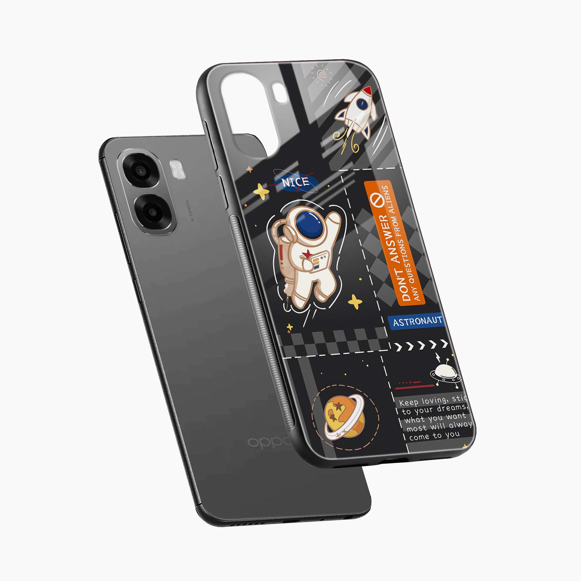 Astronaut Oppo A6x 5G Back Cover