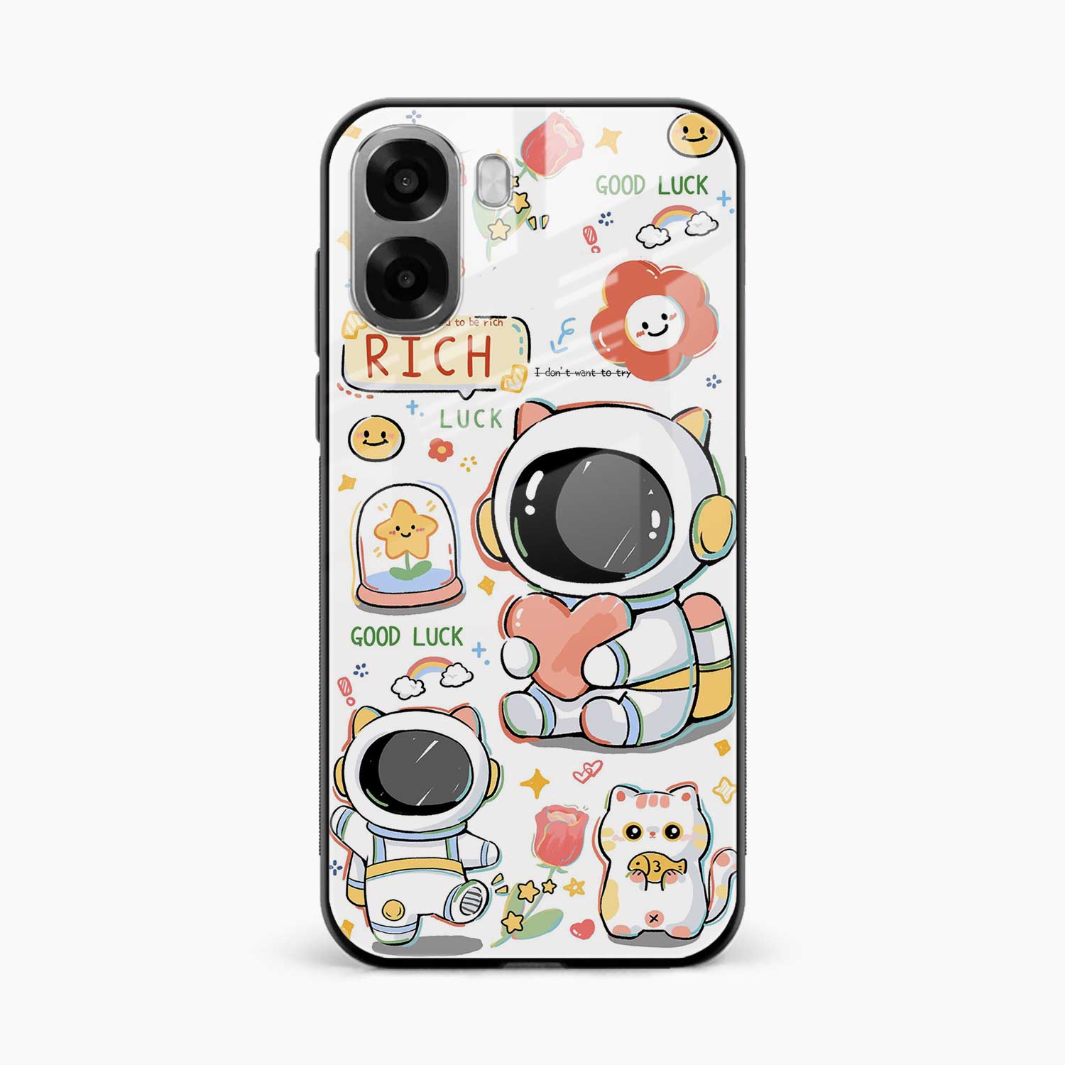 Cute Astronaut Oppo A6x 5G Back Cover
