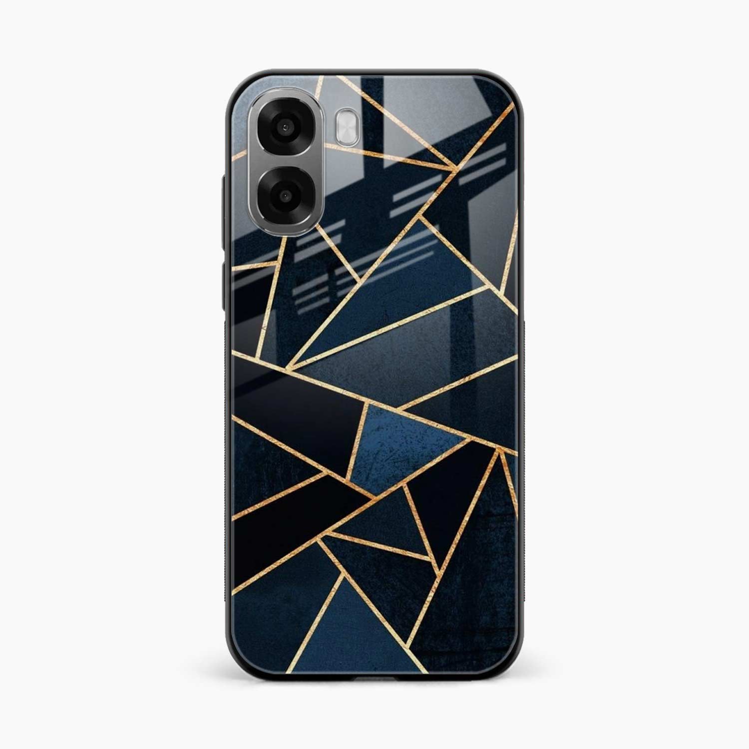 Diagonal Marble Golden Cut Oppo A6x 5G Back Cover