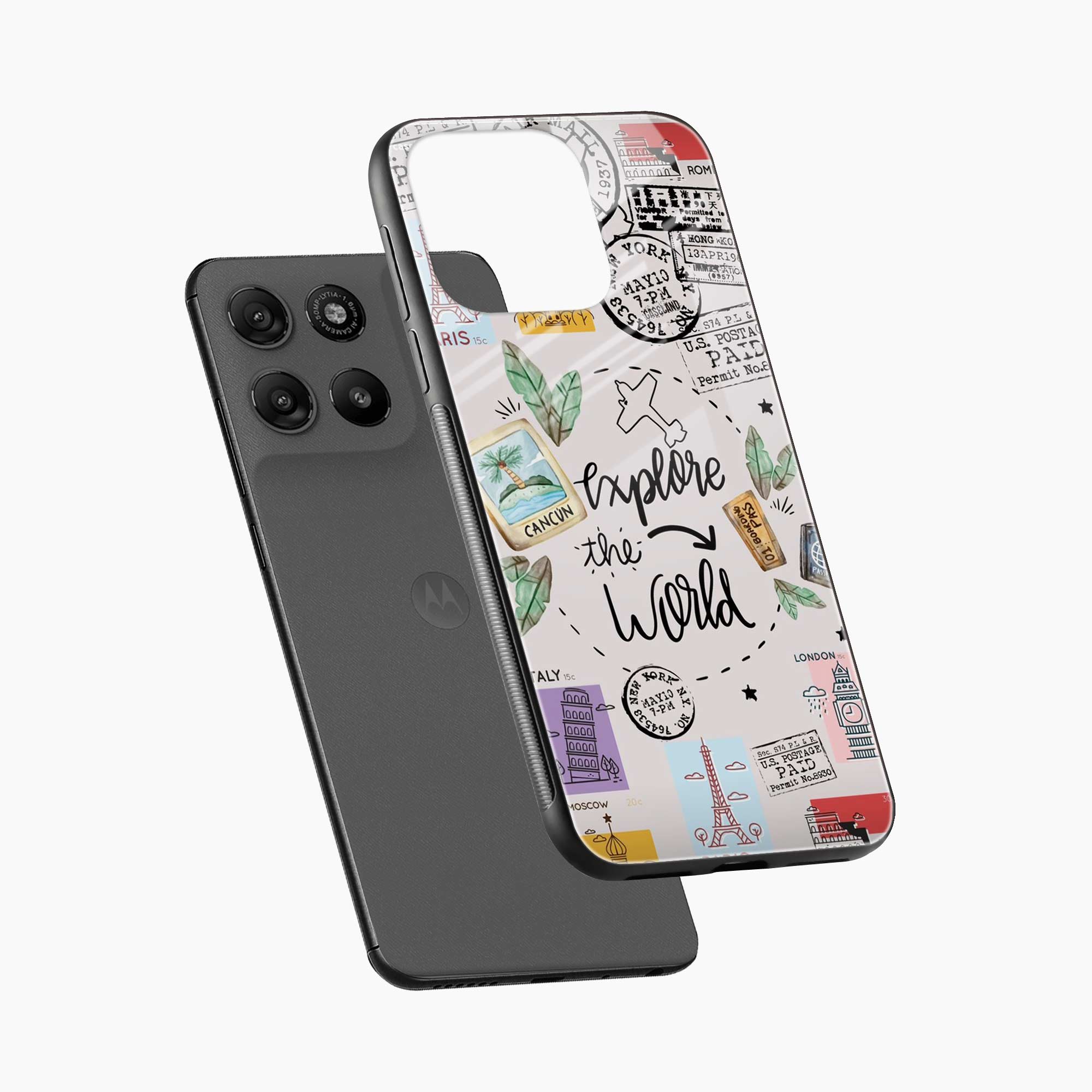 Explore The World Motorola G57 Power 5G Back Cover