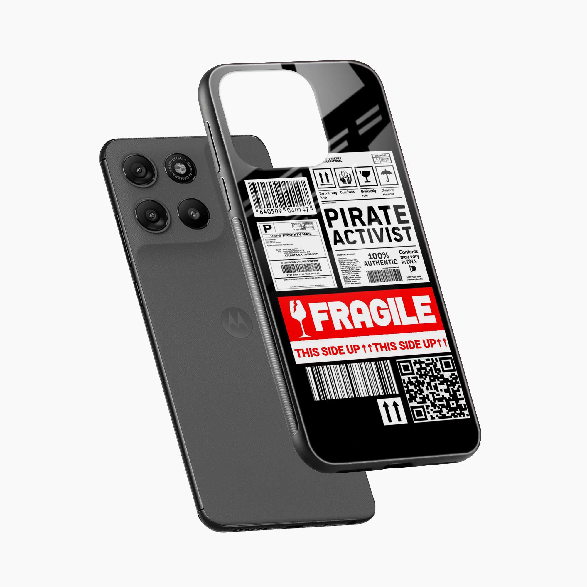 Fragile Motorola G57 Power 5G Back Cover