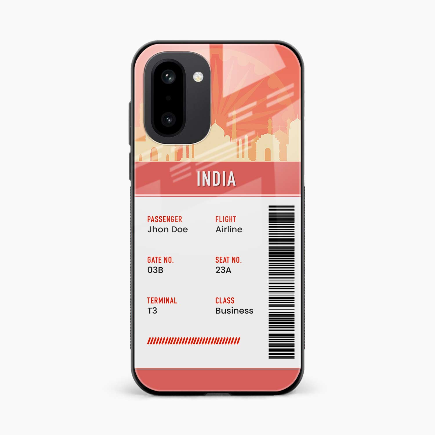 India Boarding Pass OnePlus 15r 5G Back Cover