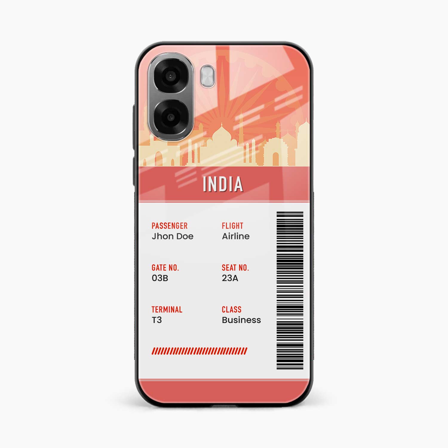 India Boarding Pass Oppo A6x 5G Back Cover