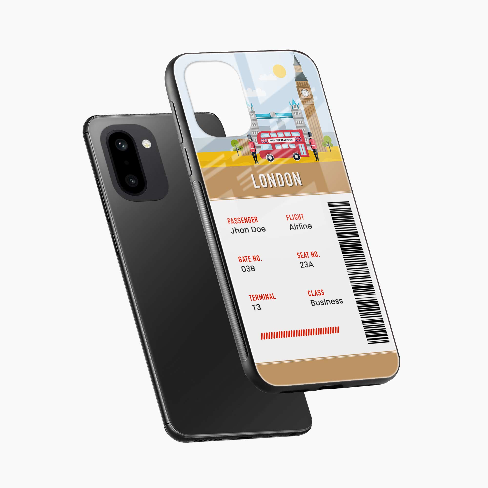 London Boarding Pass OnePlus 15r 5G Back Cover