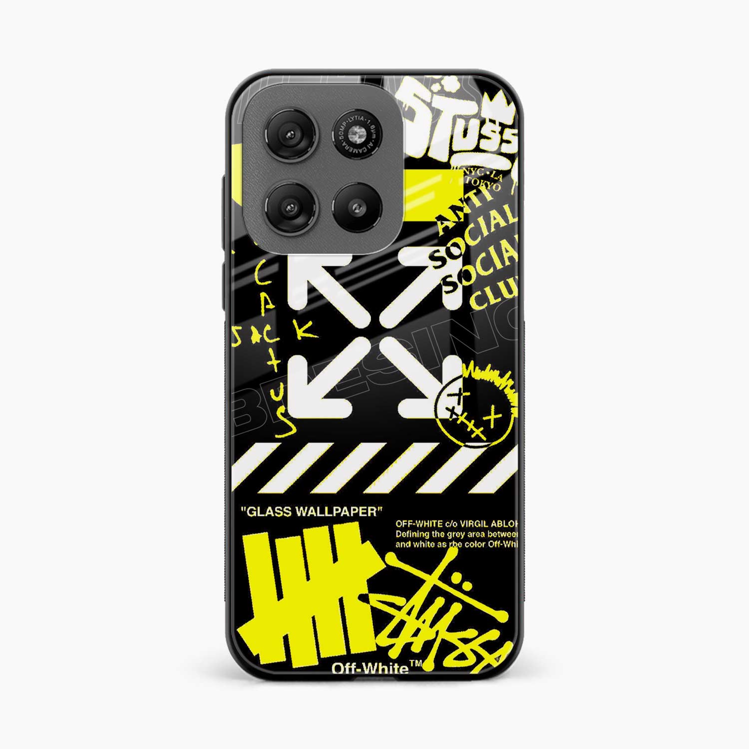 Neon Off White Motorola G57 Power 5G Back Cover