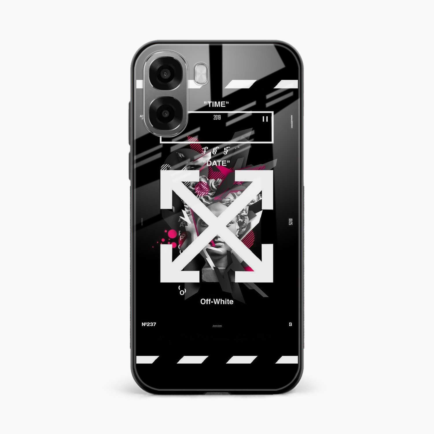 Off White Logo Oppo A6x 5G Back Cover