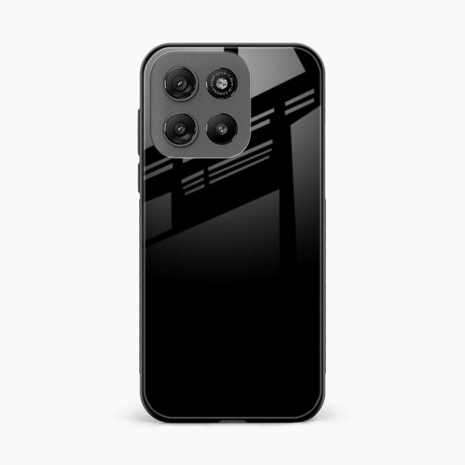 Pure Black Motorola G57 Power 5G Back Cover