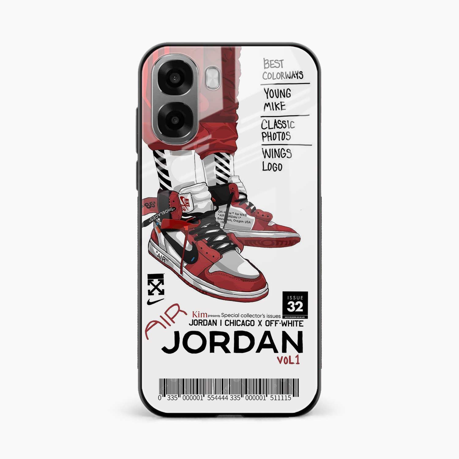 Red Sneakers Oppo A6x 5G Back Cover