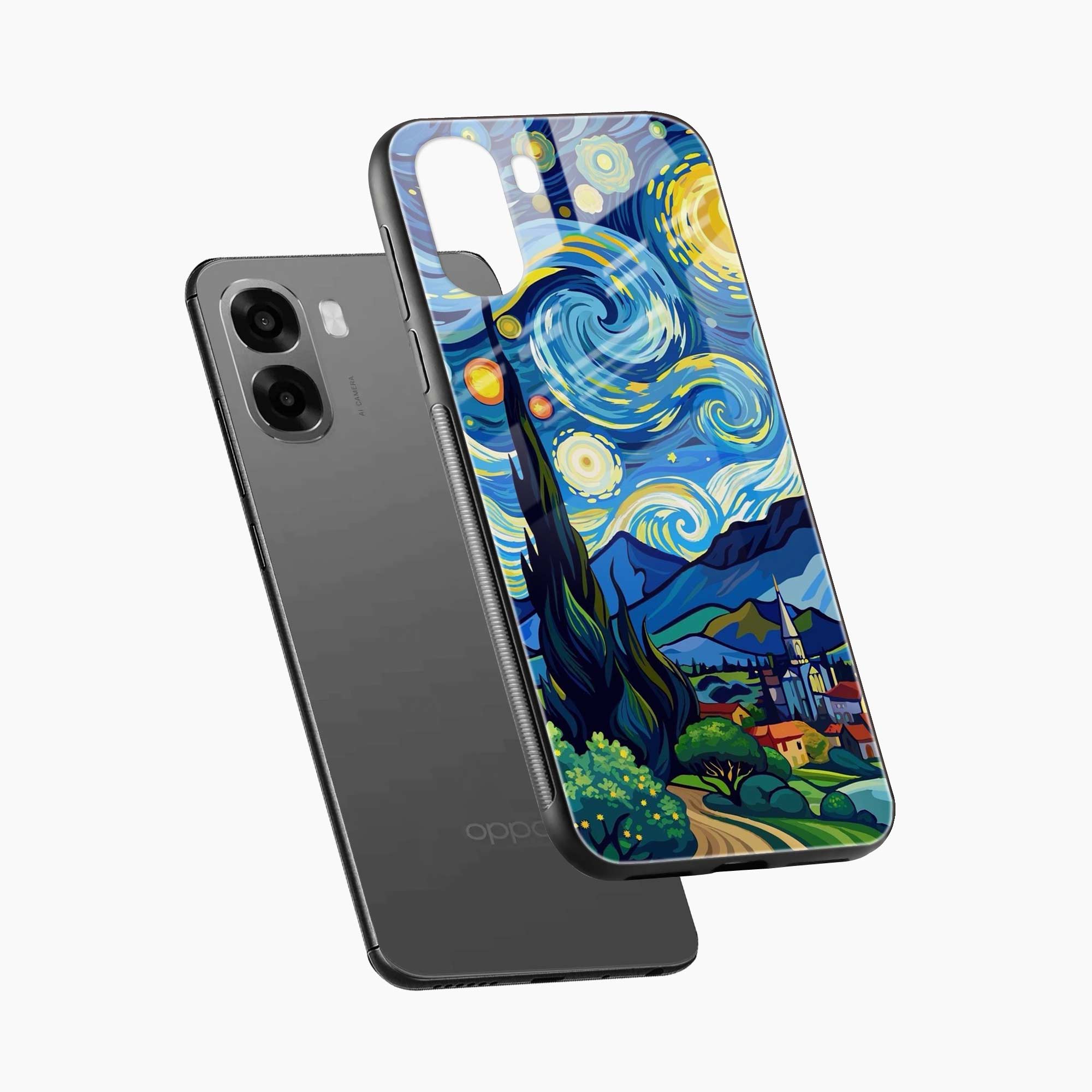 Starry Night Oppo A6x 5G Back Cover