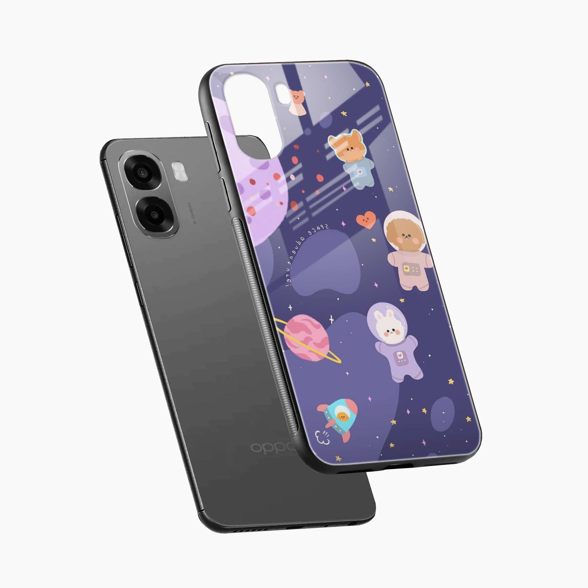 Teddy Space Oppo A6x 5G Back Cover