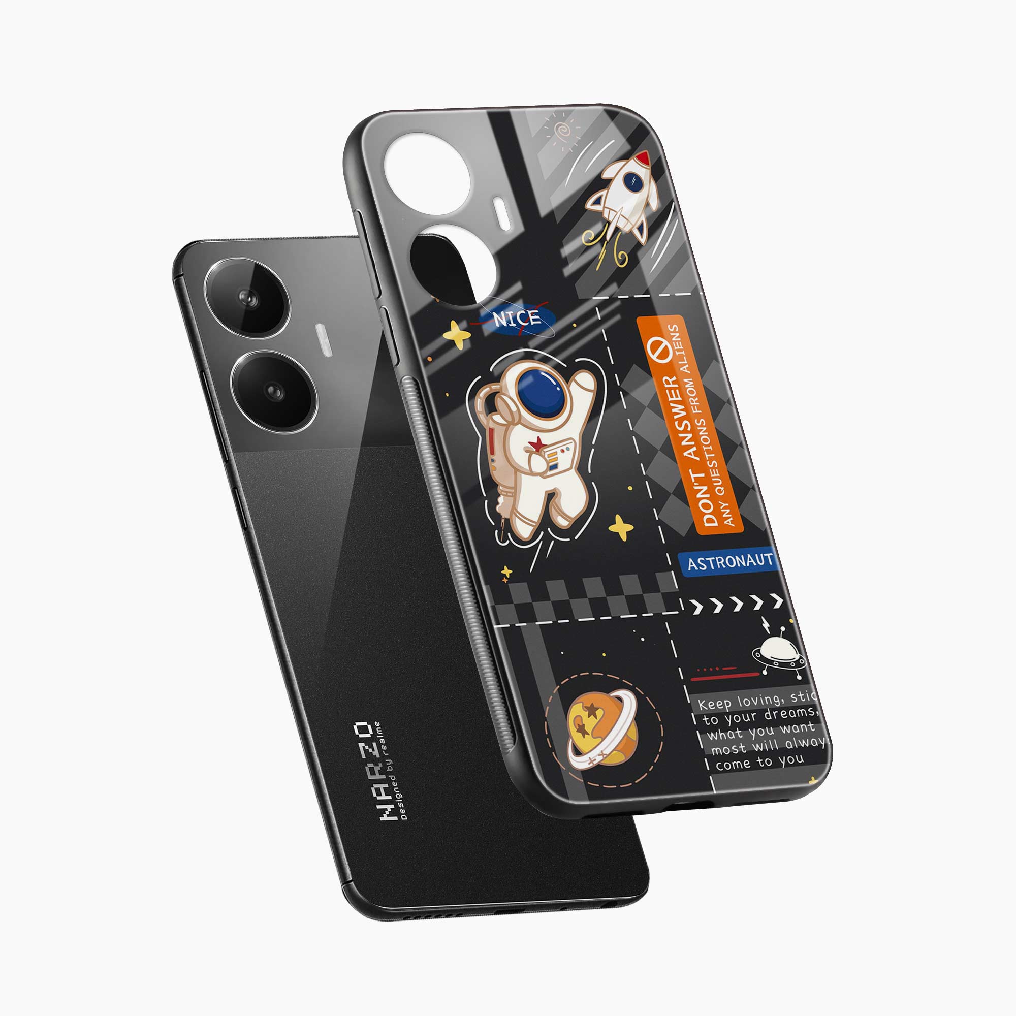Astronaut Realme Narzo N55 Back Cover