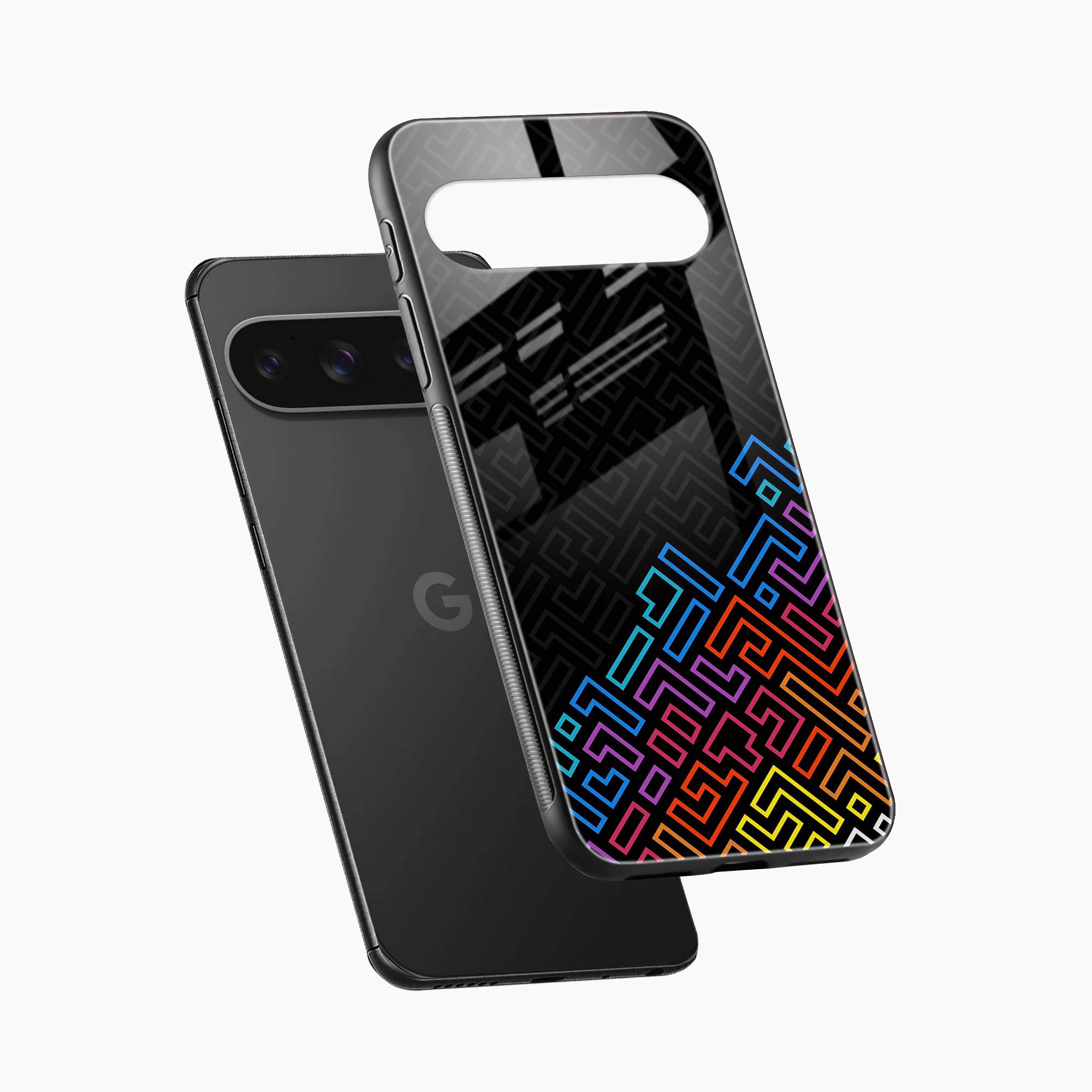 Black Maze Google Pixel 10 Back Cover