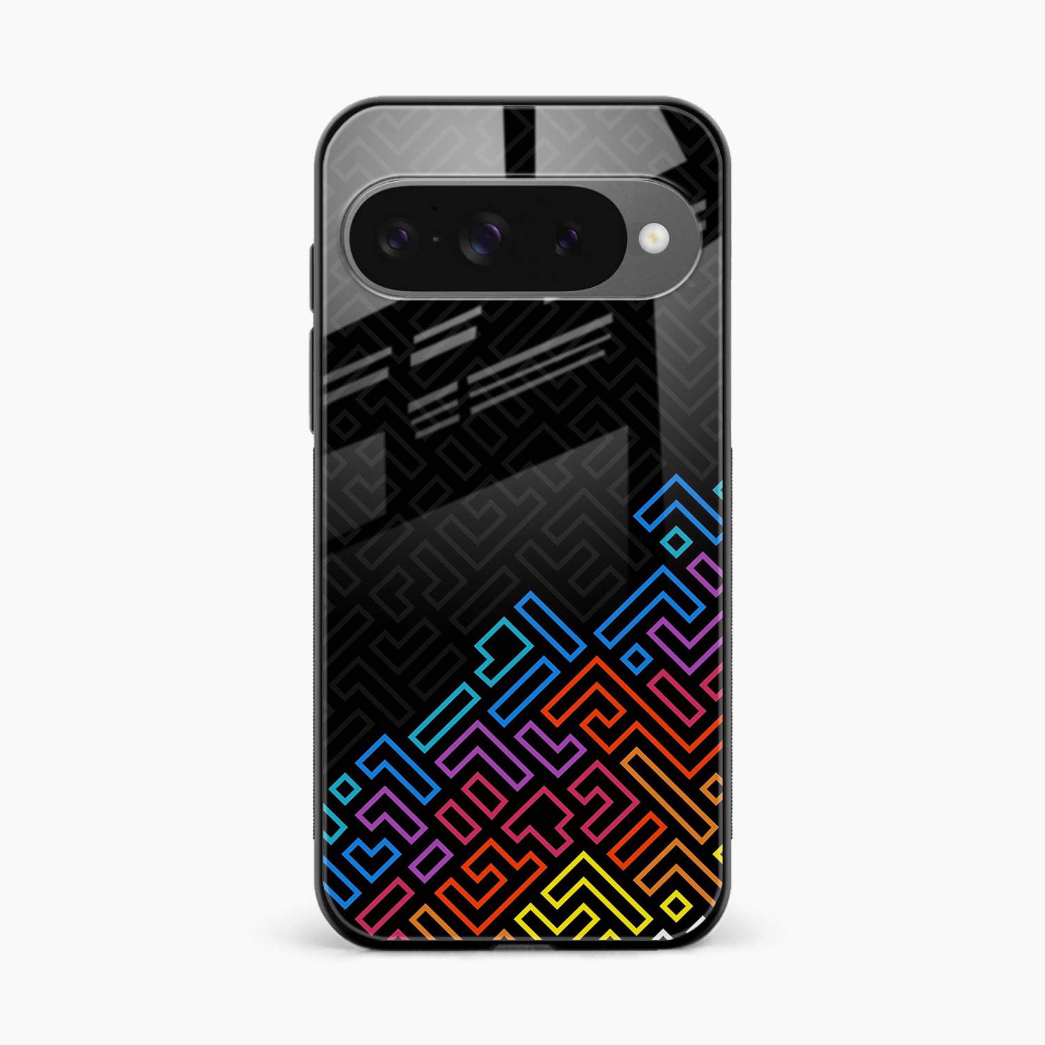 Black Maze Google Pixel 10 Back Cover