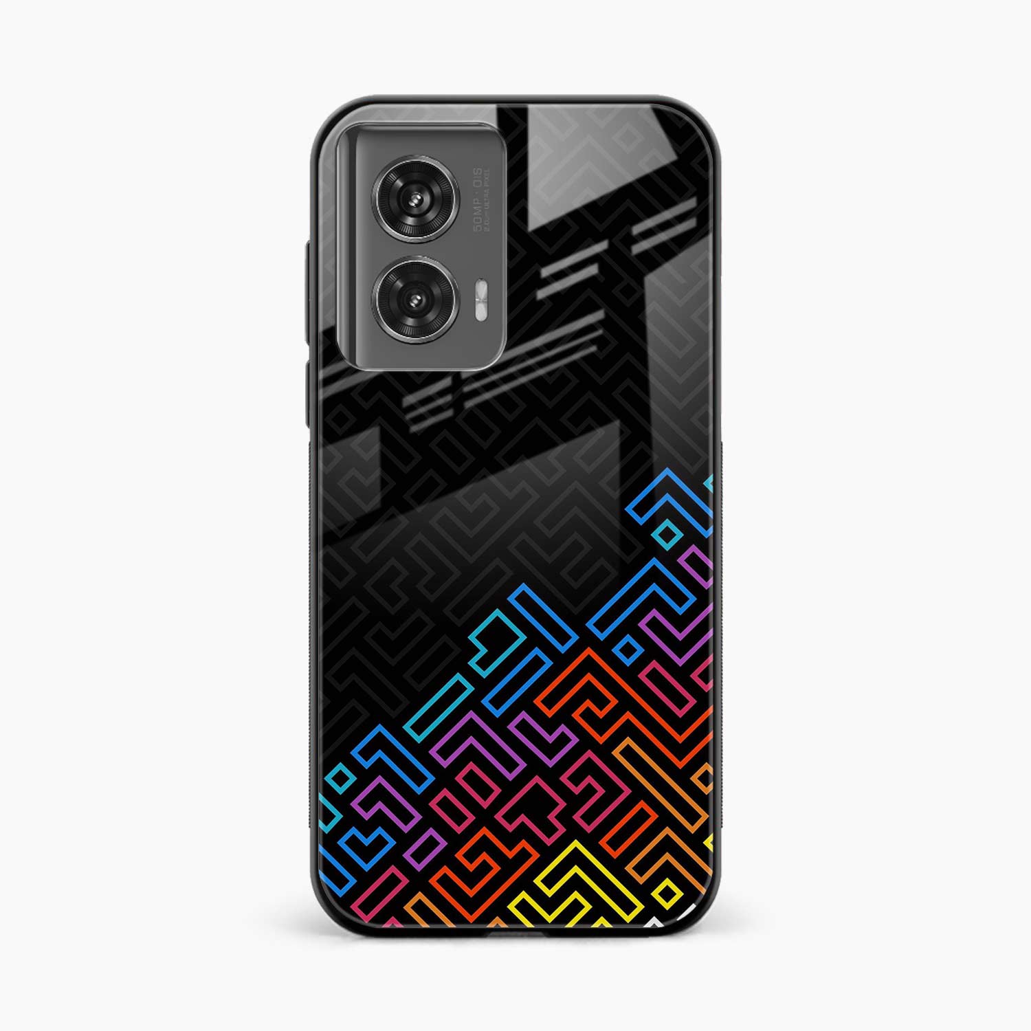 Black Maze Motorola G96 5G Back Cover