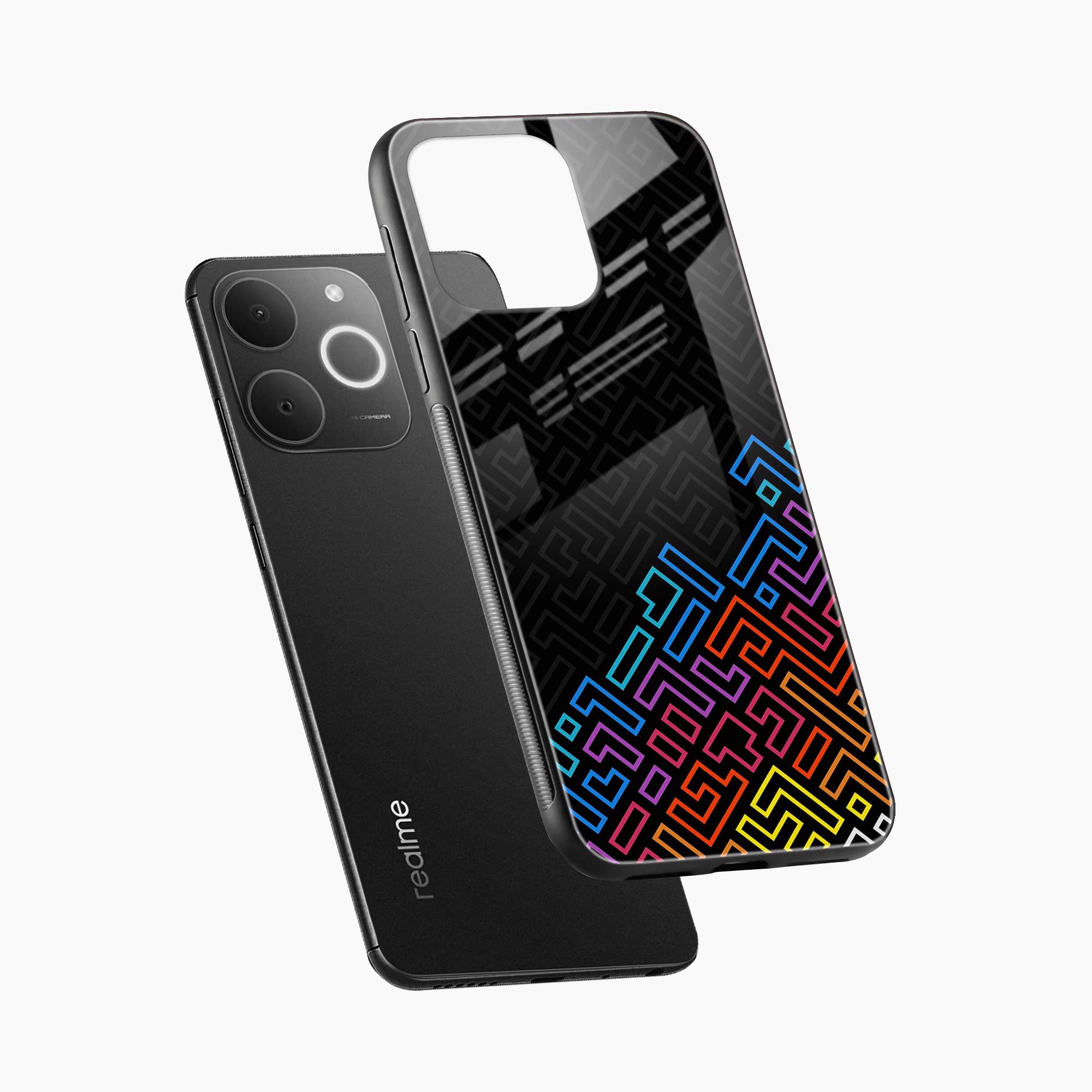 Black Maze Realme C71 4G Back Cover
