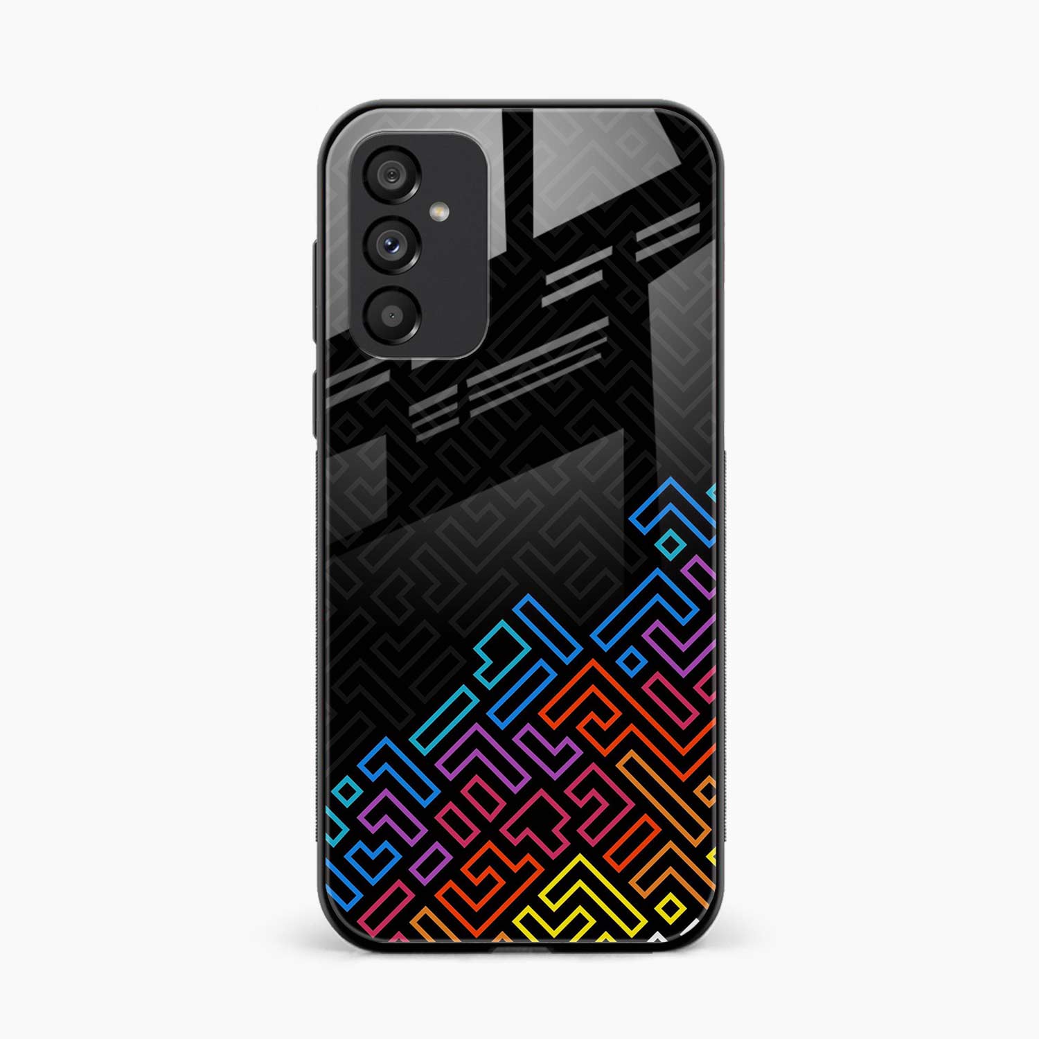 Black Maze Samsung S25 FE Back Cover