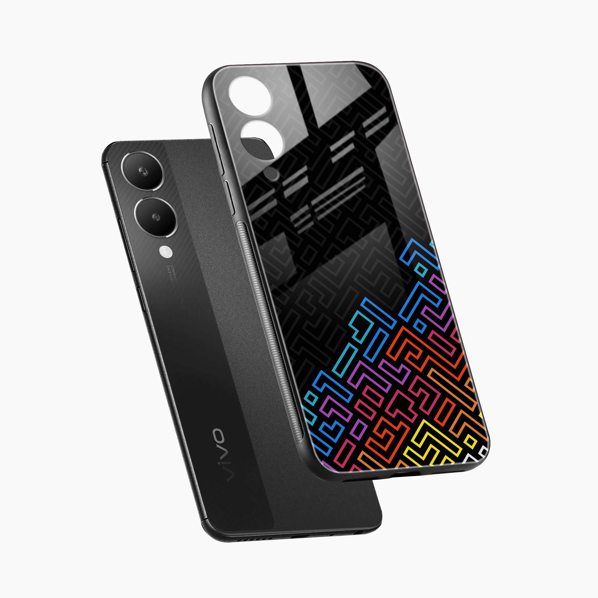 Black Maze Vivo Y28 5G Back Cover