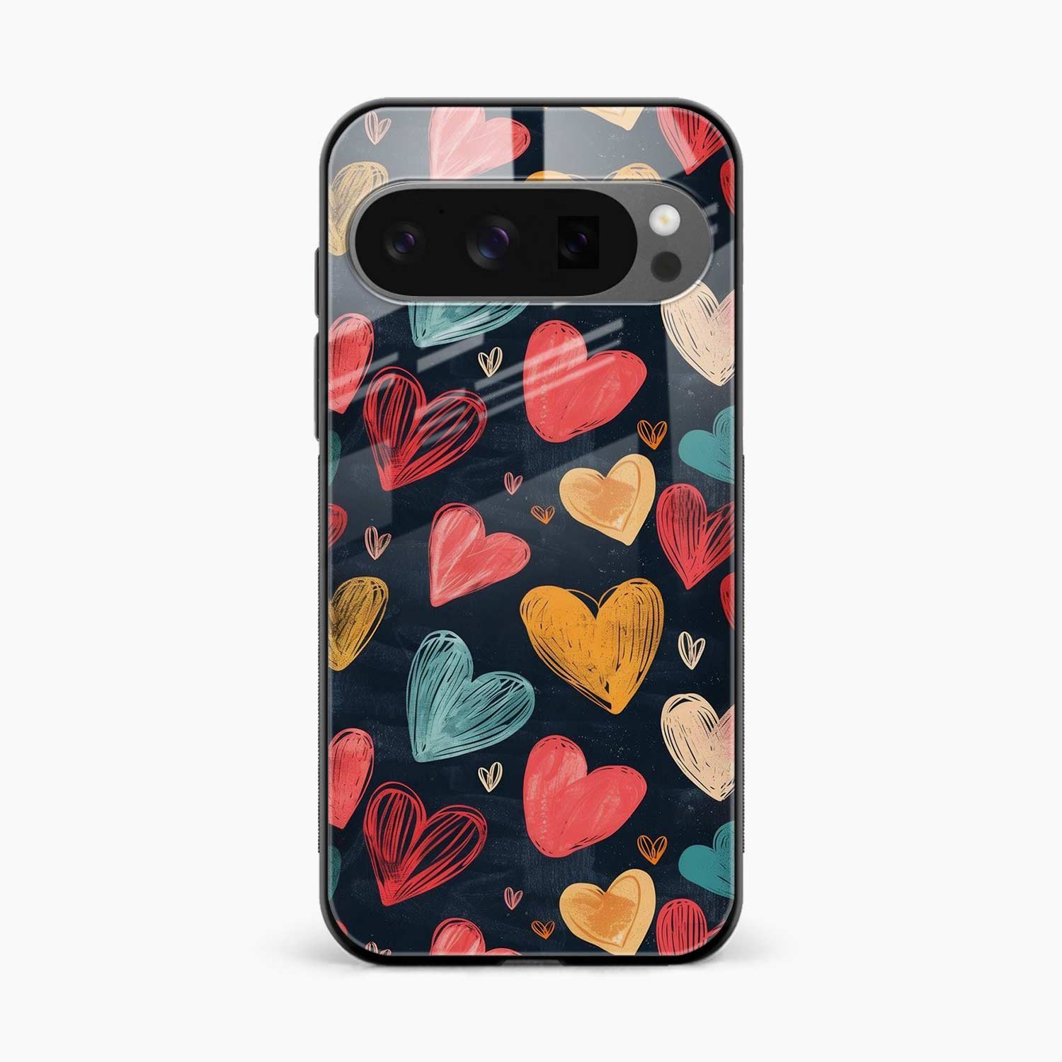 Colorful Hearts Google Pixel 10 Pro Back Cover