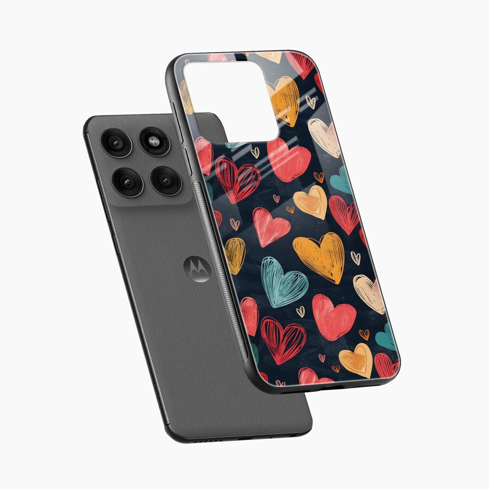 Colorful Hearts Motorola Edge 60 5G Back Cover