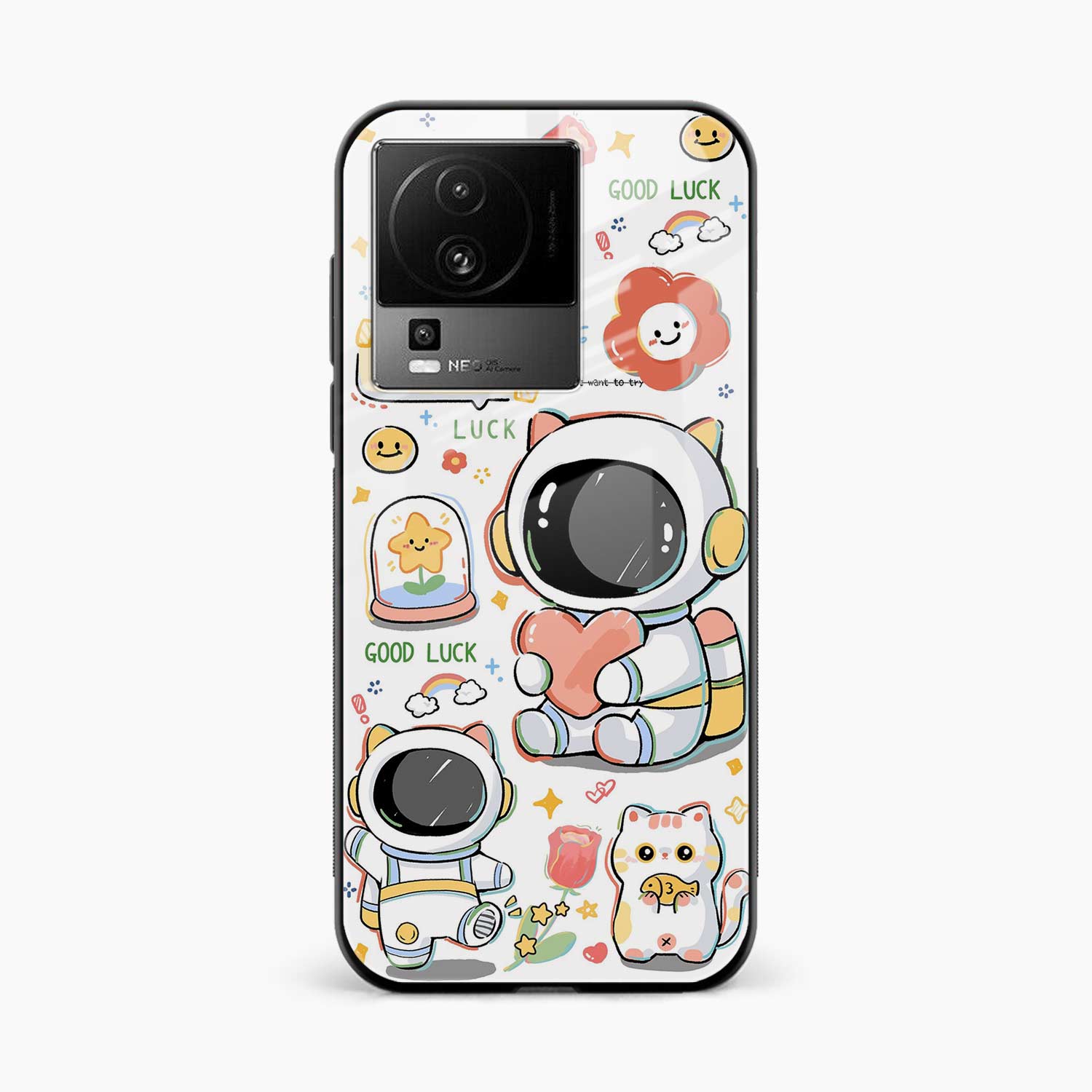 Cute Astronaut Iqoo Neo 7 Pro 5G Back Cover