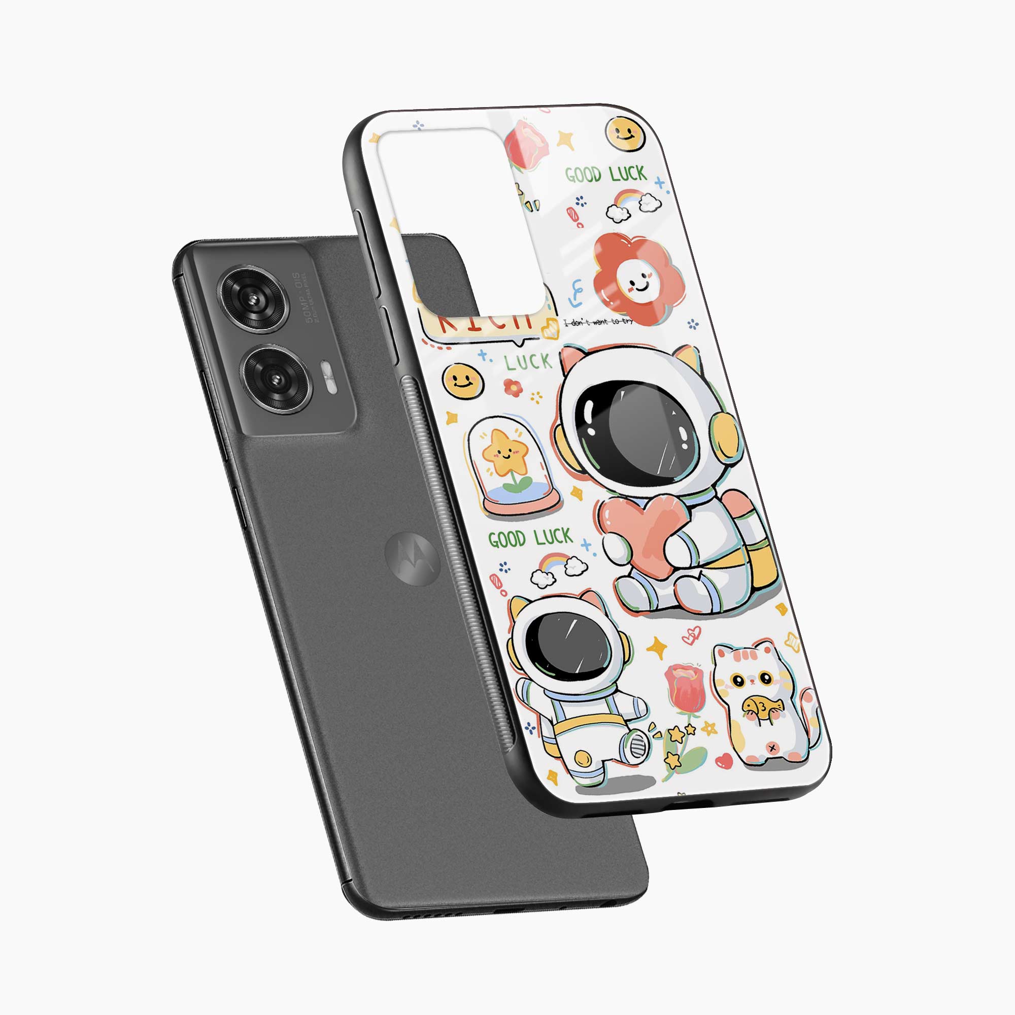 Cute Astronaut Motorola G96 5G Back Cover