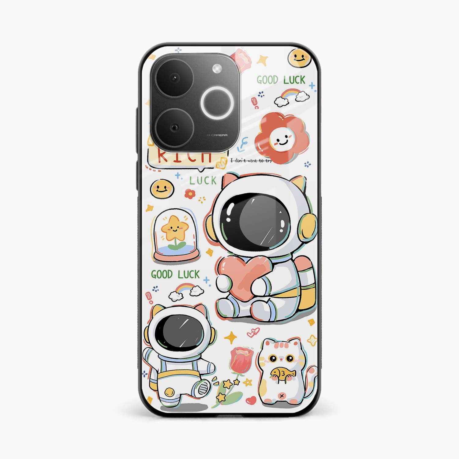 Cute Astronaut Realme Narzo 80 Lite 4G Back Cover