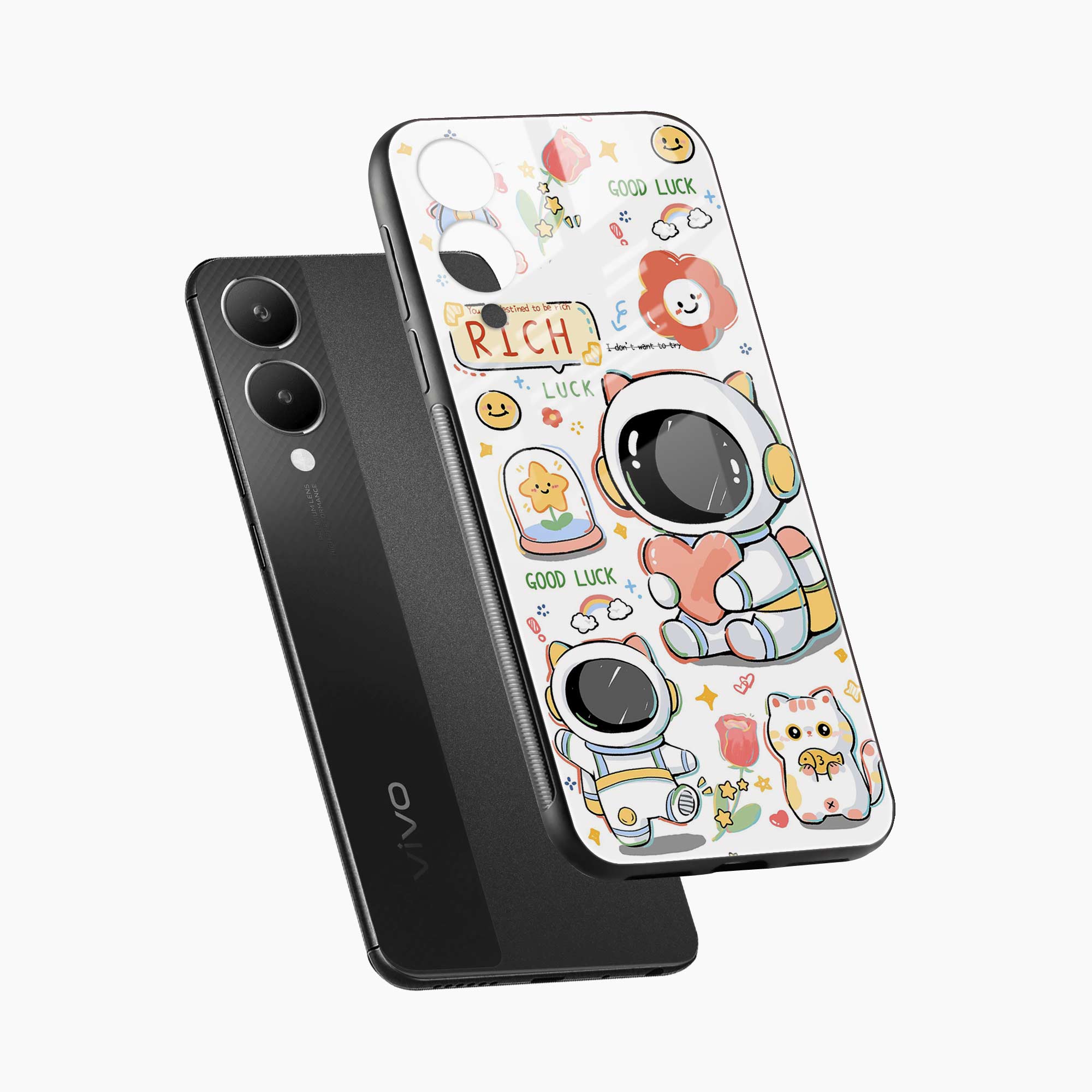Cute Astronaut Vivo Y28 5G Back Cover