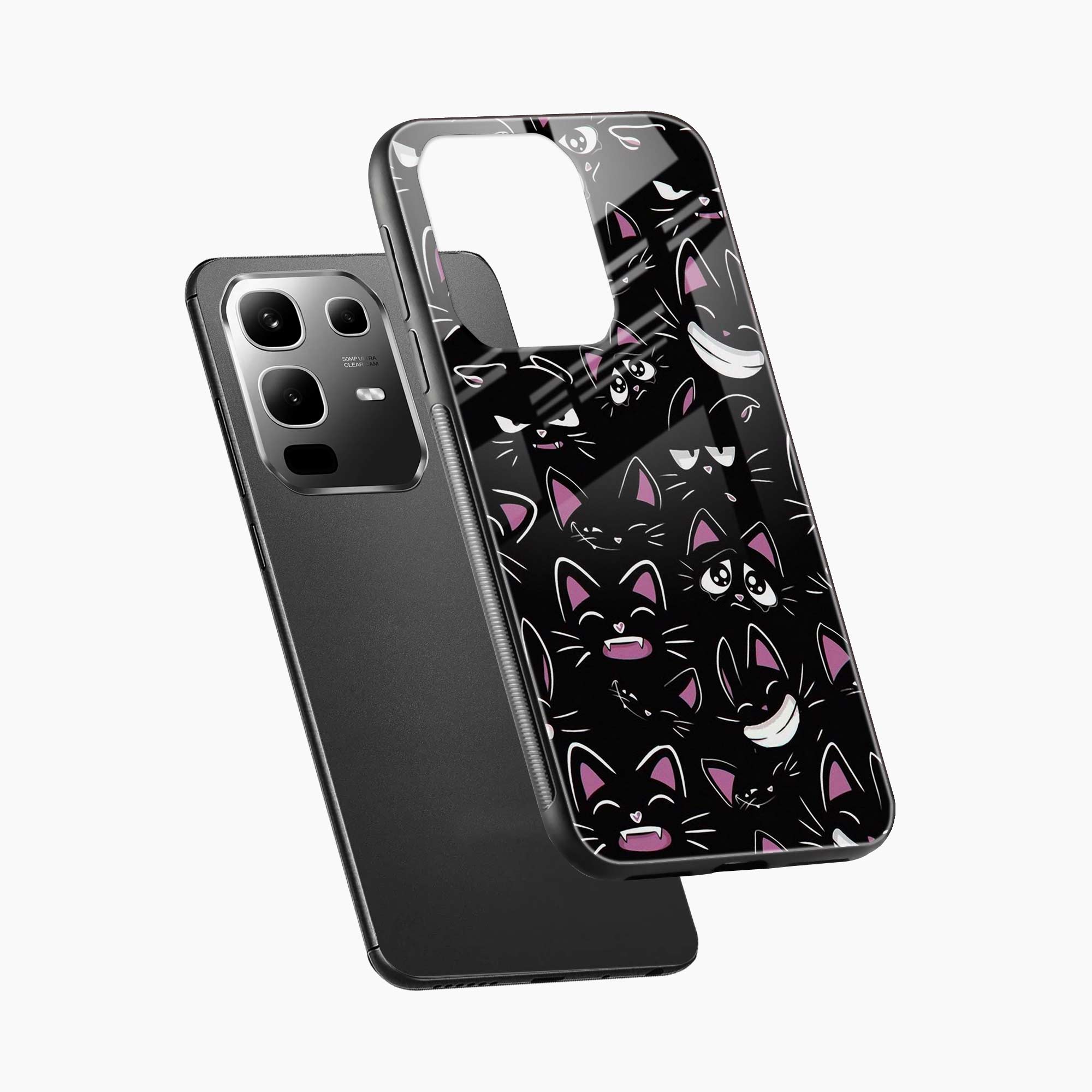 Cute Black Cat Infinix Note 50s 5G Plus Back Cover