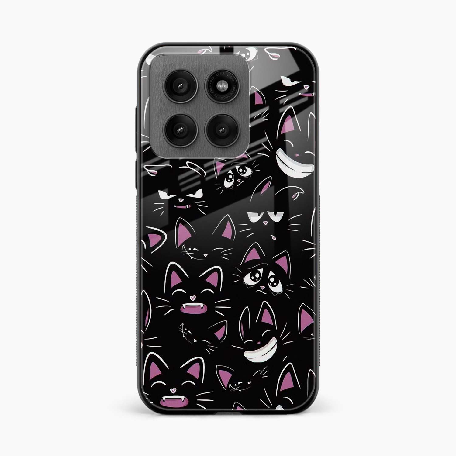Cute Black Cat Motorola Edge 60 5G Back Cover