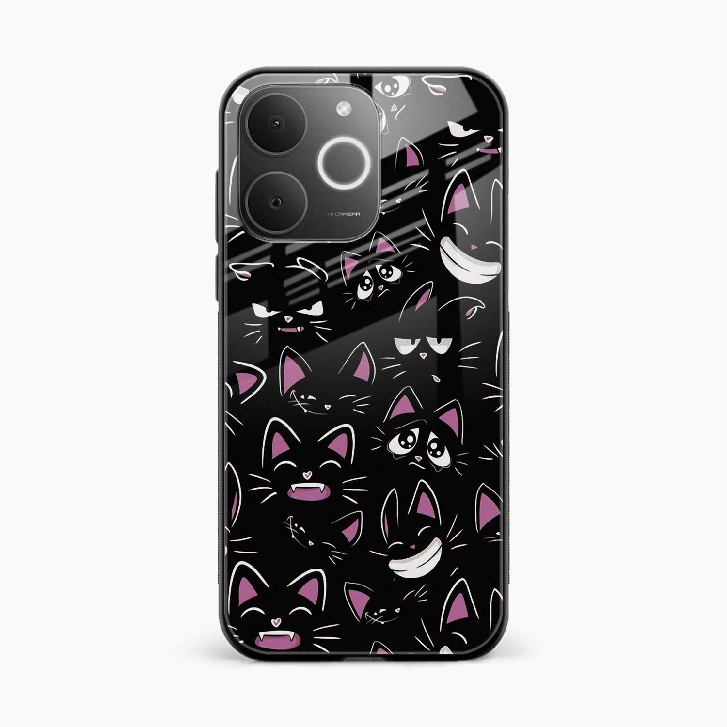 Cute Black Cat Realme Narzo 80 Lite 4G Back Cover