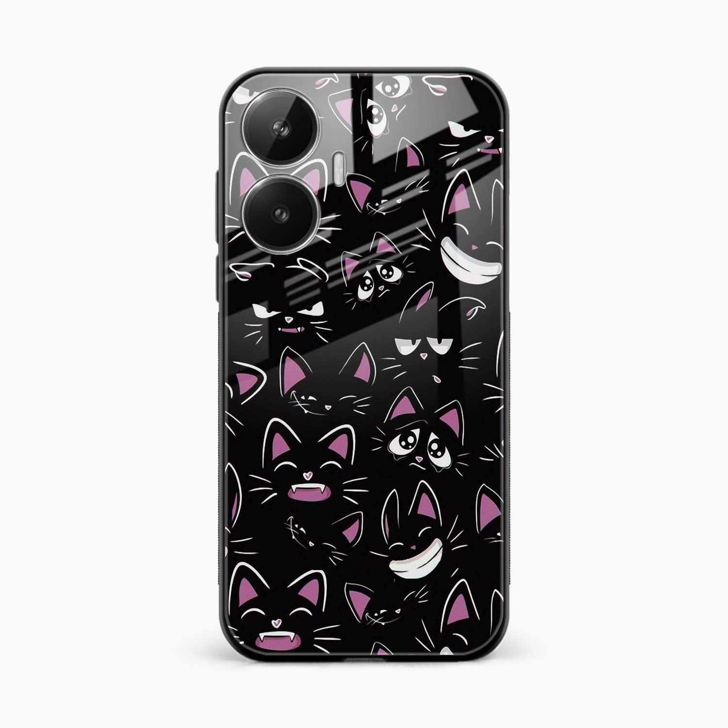 Cute Black Cat Realme Narzo N55 Back Cover