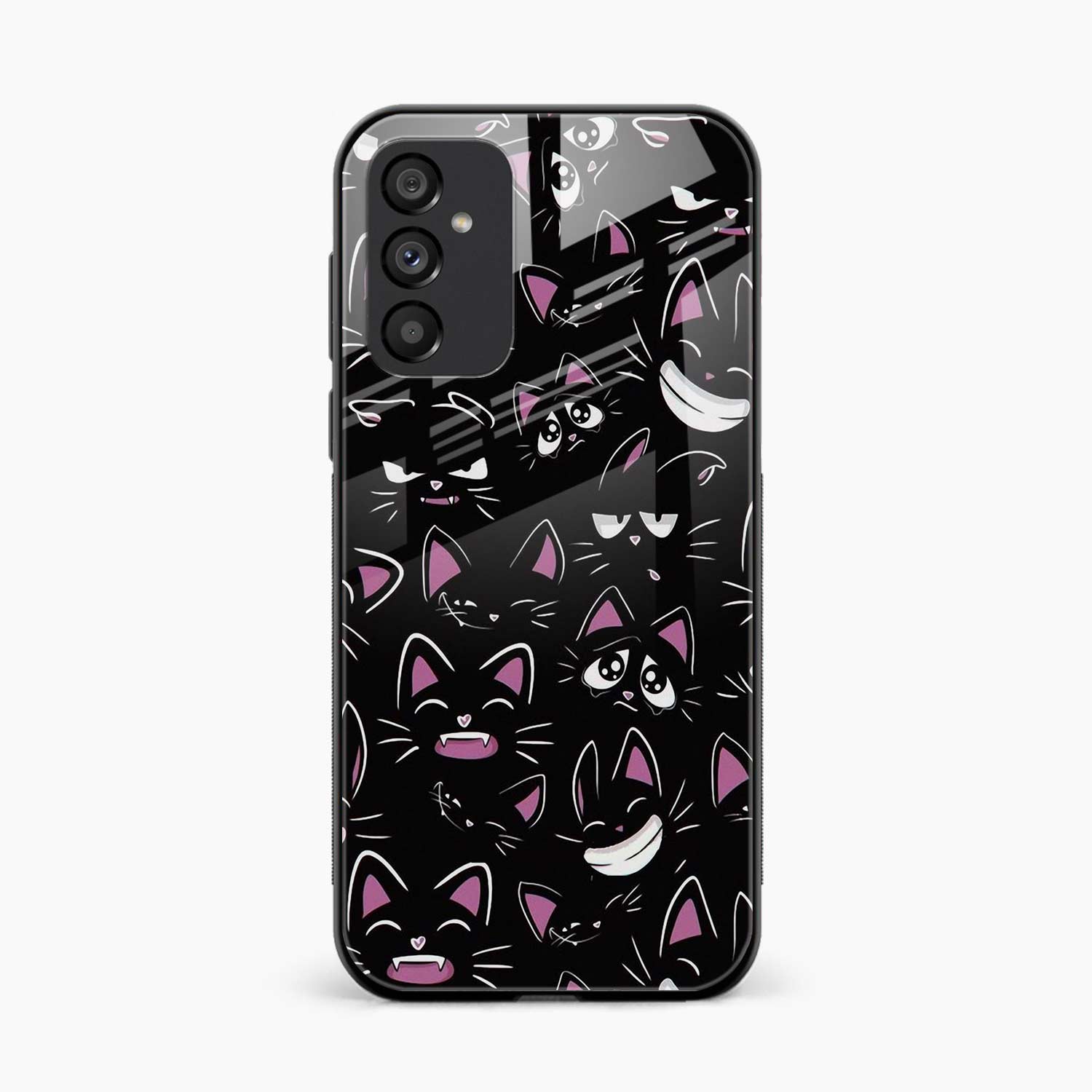 Cute Black Cat Samsung S25 FE Back Cover